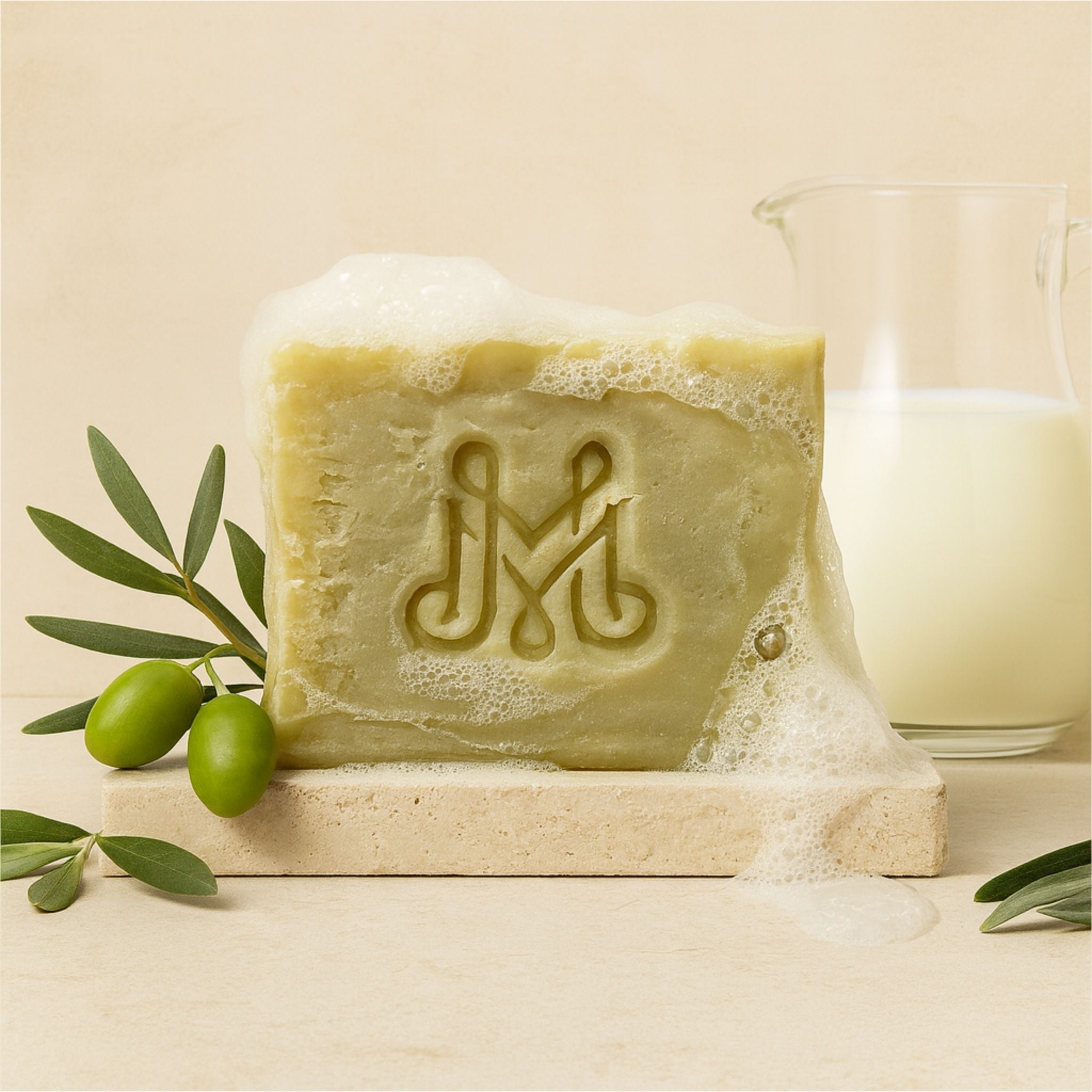 Milk + Olive | 4.25-5oz Soap Bar | Natural – Goat Milk & Olive Oil Castile Soap (ALL NATURAL)