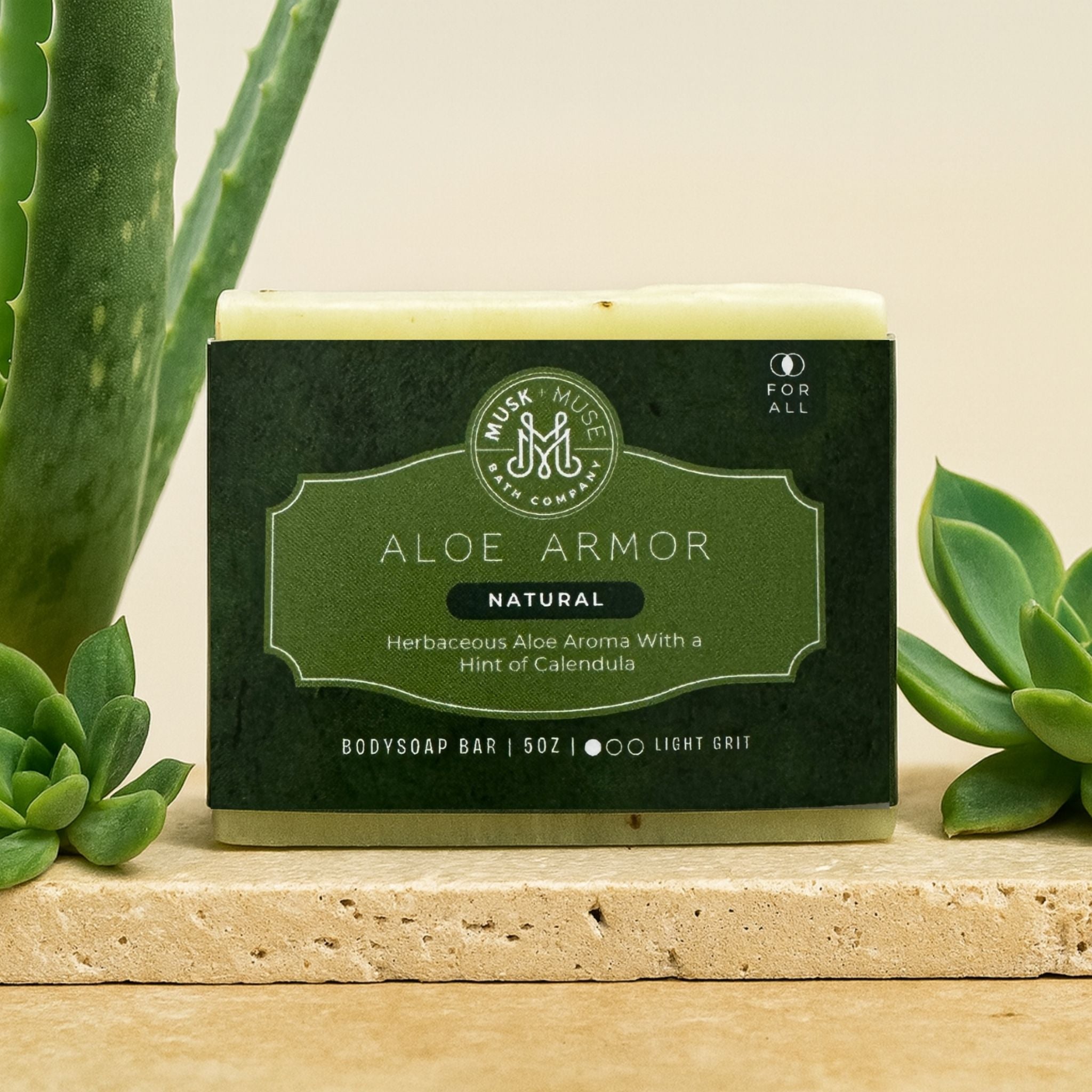 Aloe Armor | 4.25-5oz Soap Bar | Natural – Aloe & Calendula Soap (ALL NATURAL)