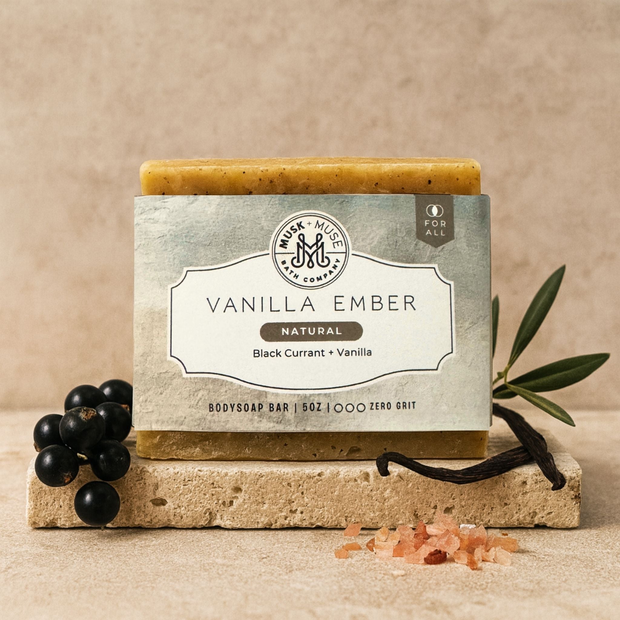 Vanilla Ember | 4.25-5oz Soap Bar | Natural – Black Currant & Vanilla Soap (ALL NATURAL)