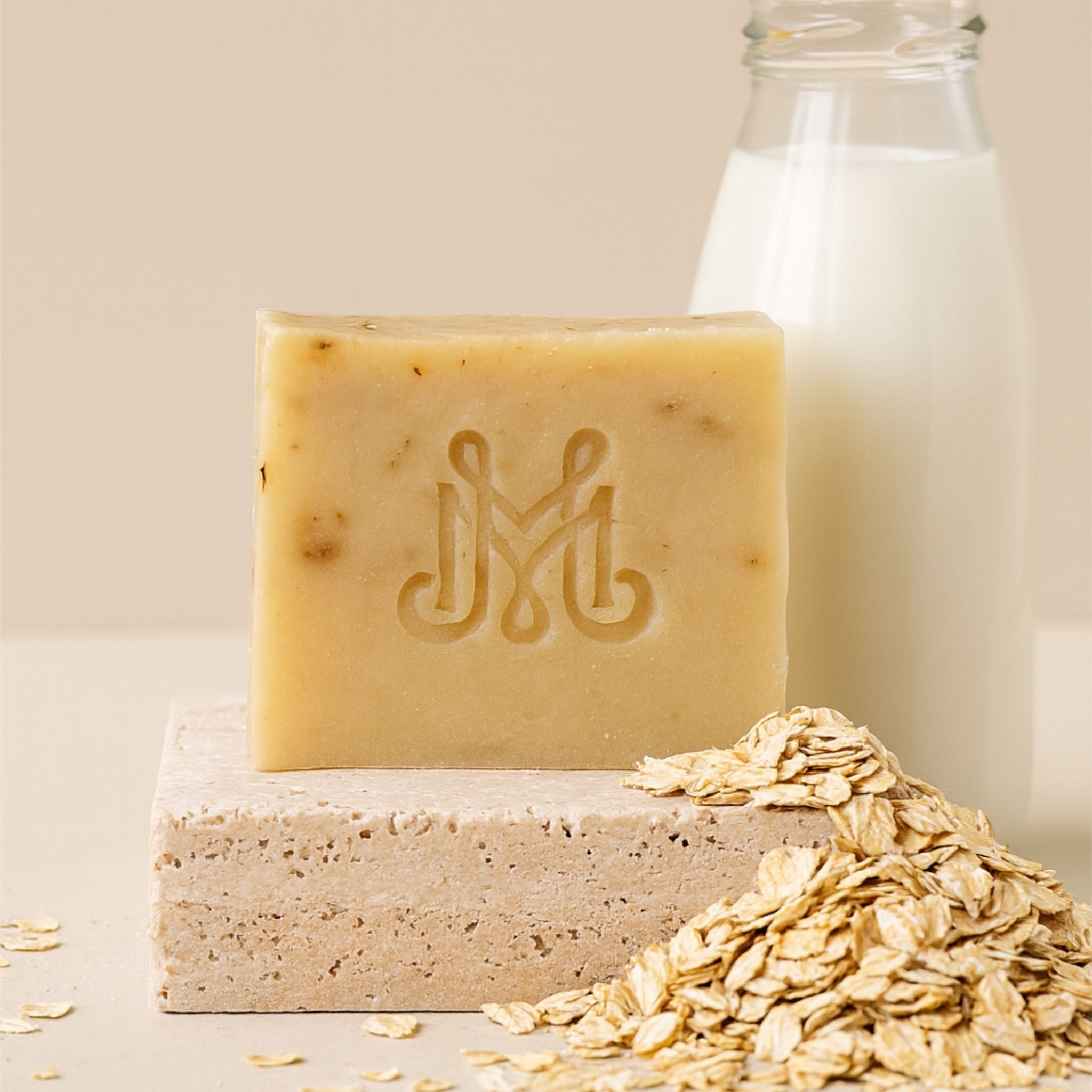 Oatmeal | 4.25-5oz Soap Bar | Natural – Goat Milk & Oat Soap (ALL NATURAL, Unscented)