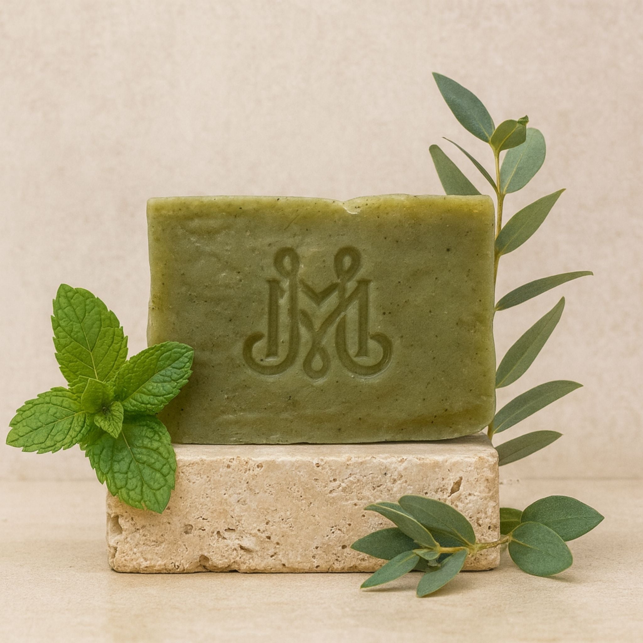 Mint Revival | 4.25-5oz Soap Bar | Natural – Peppermint, Spearmint & Eucalyptus Soap (ALL NATURAL)