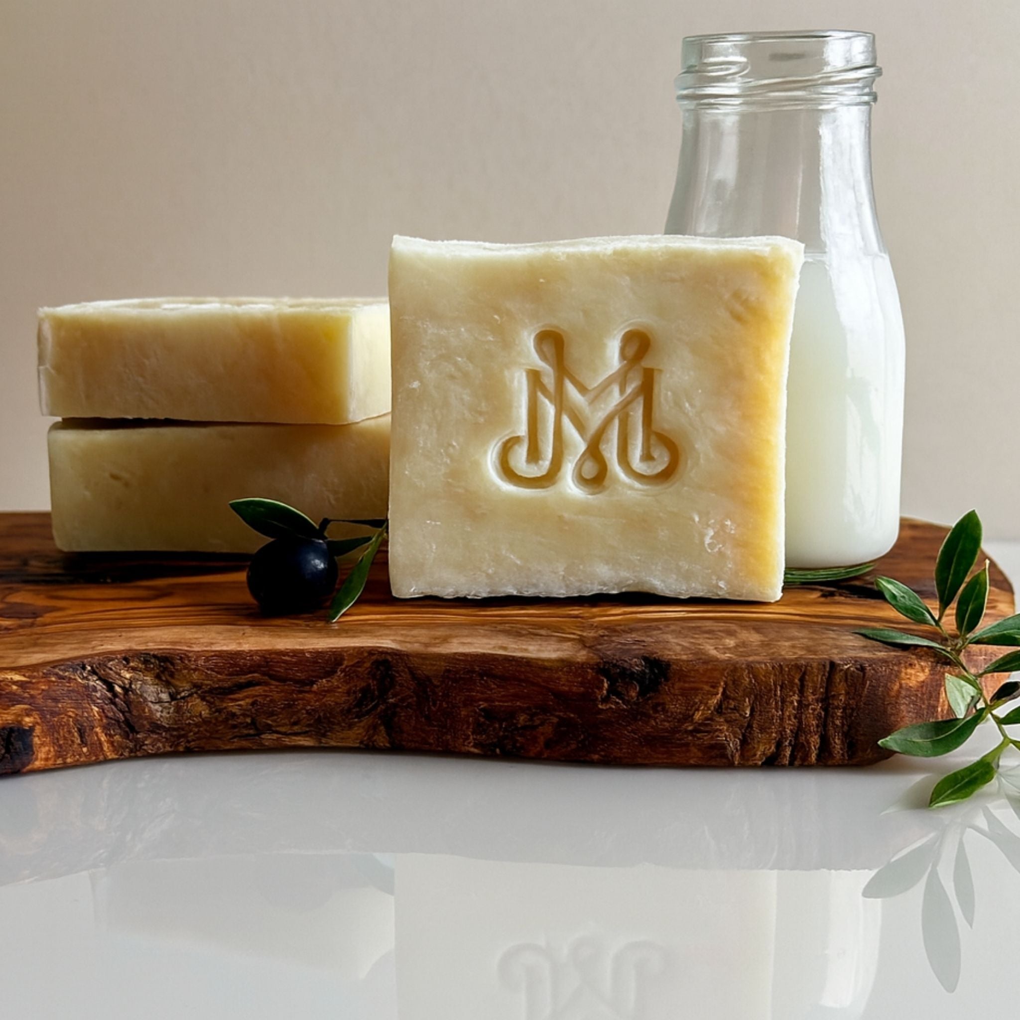 Milk + Olive | 4.25-5oz Soap Bar | Natural – Goat Milk & Olive Oil Castile Soap (ALL NATURAL)