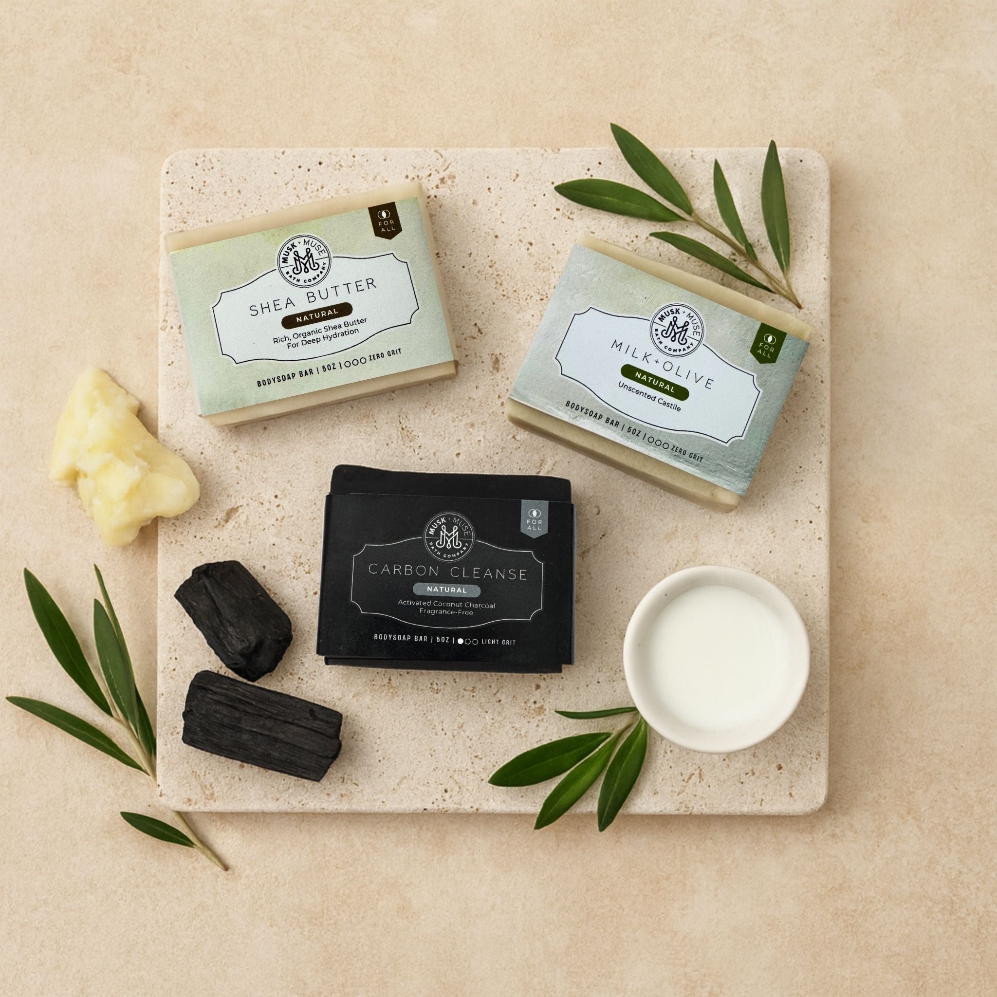 Natural + Subtle Soap Trio | Gentle Everyday Artisan Soaps