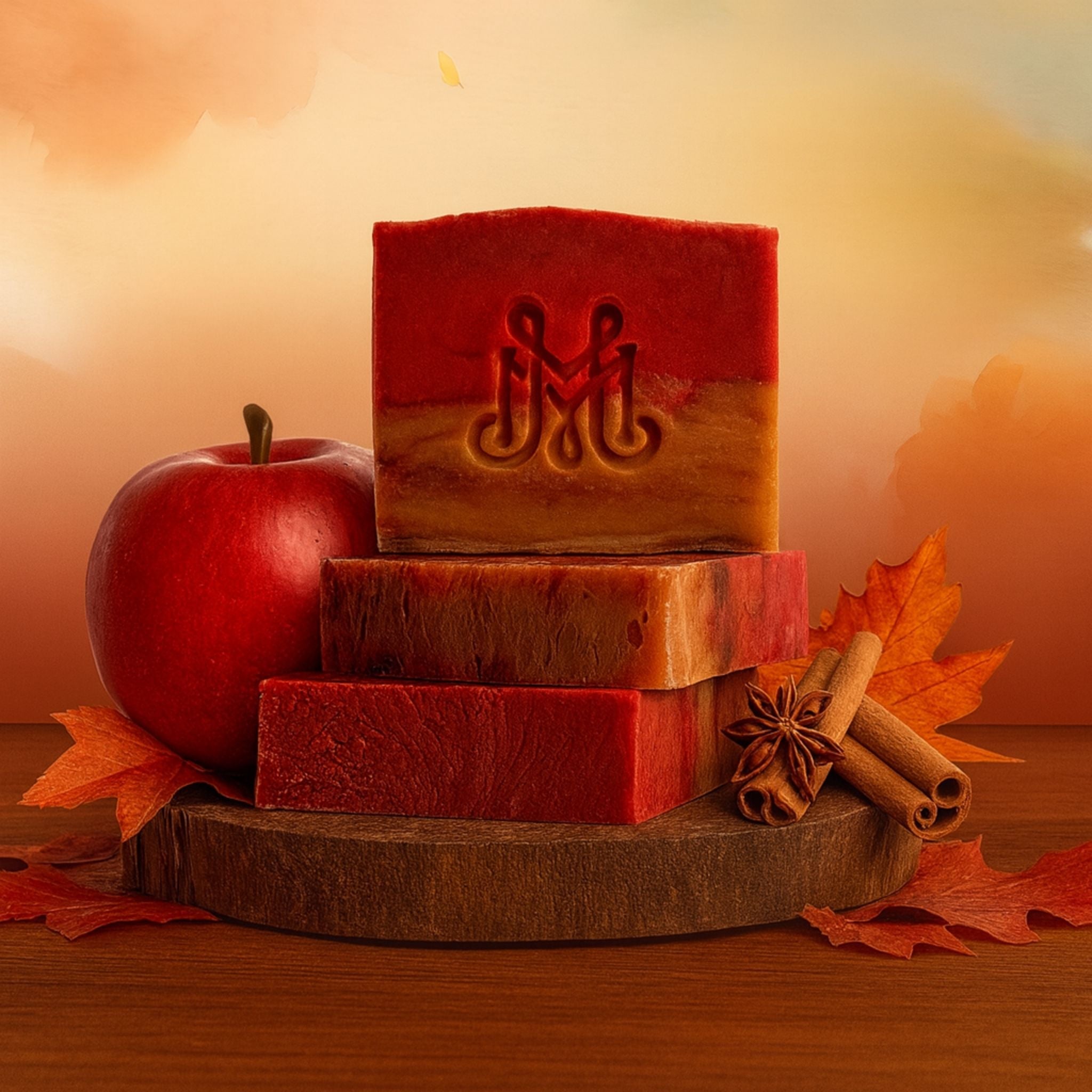 Autumn Acres | 4.25-5oz Soap Bar | Fall – Pear, Apple, Cinnamon & Redwood Soap