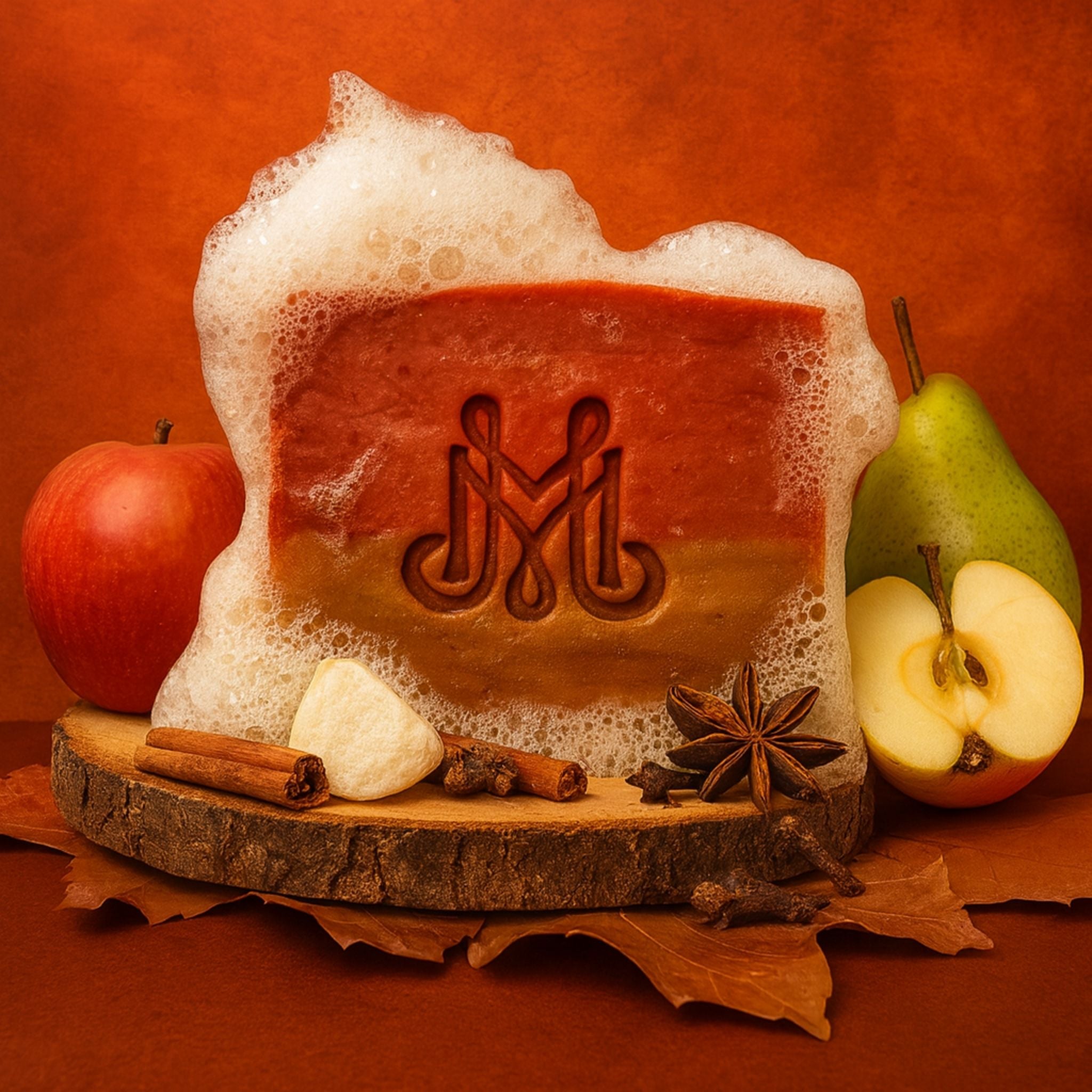 Autumn Acres | 4.25-5oz Soap Bar | Fall – Pear, Apple, Cinnamon & Redwood Soap