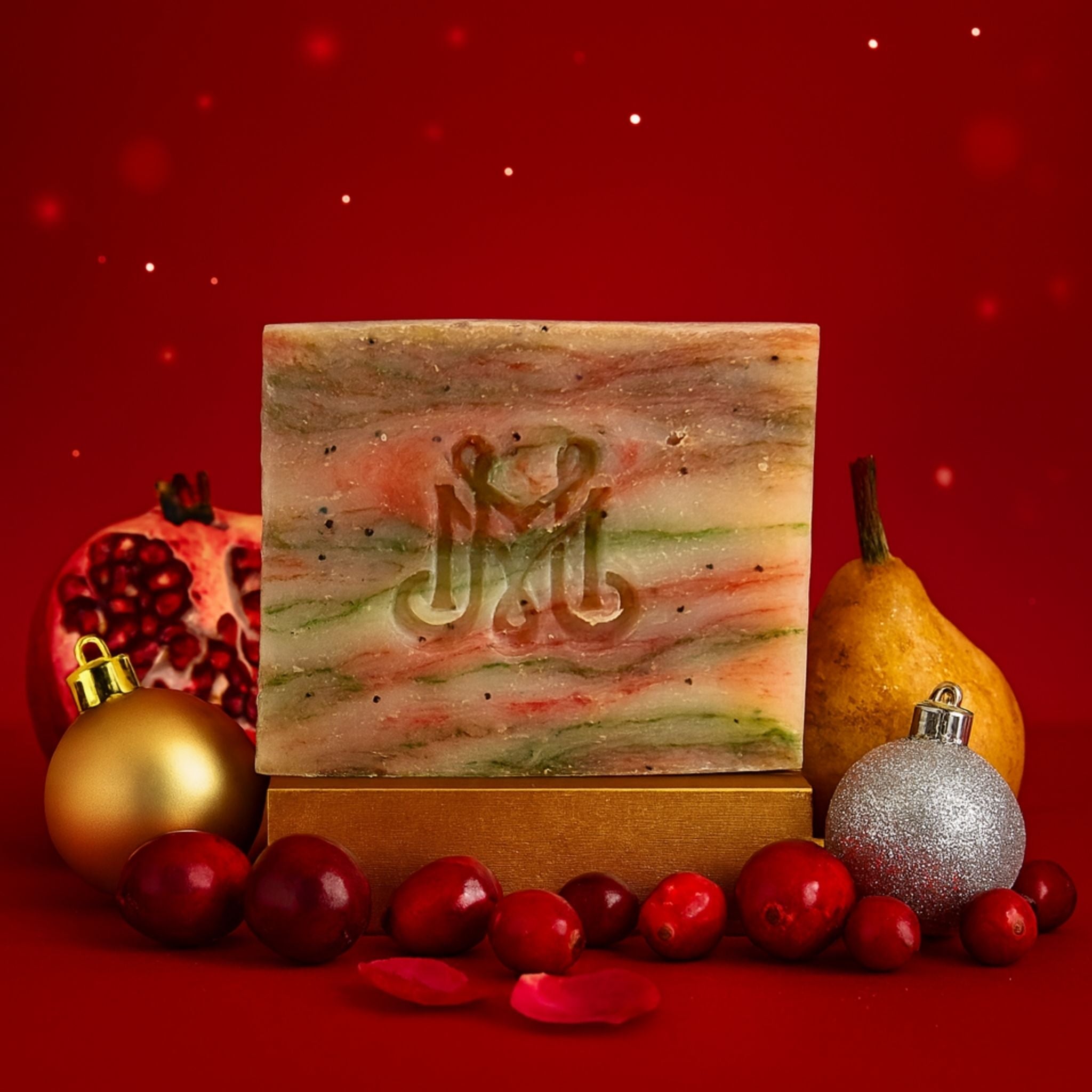 Berry Merry | 4.25-5oz Soap Bar | Christmas – Cranberry, Pomegranate & Pear Soap