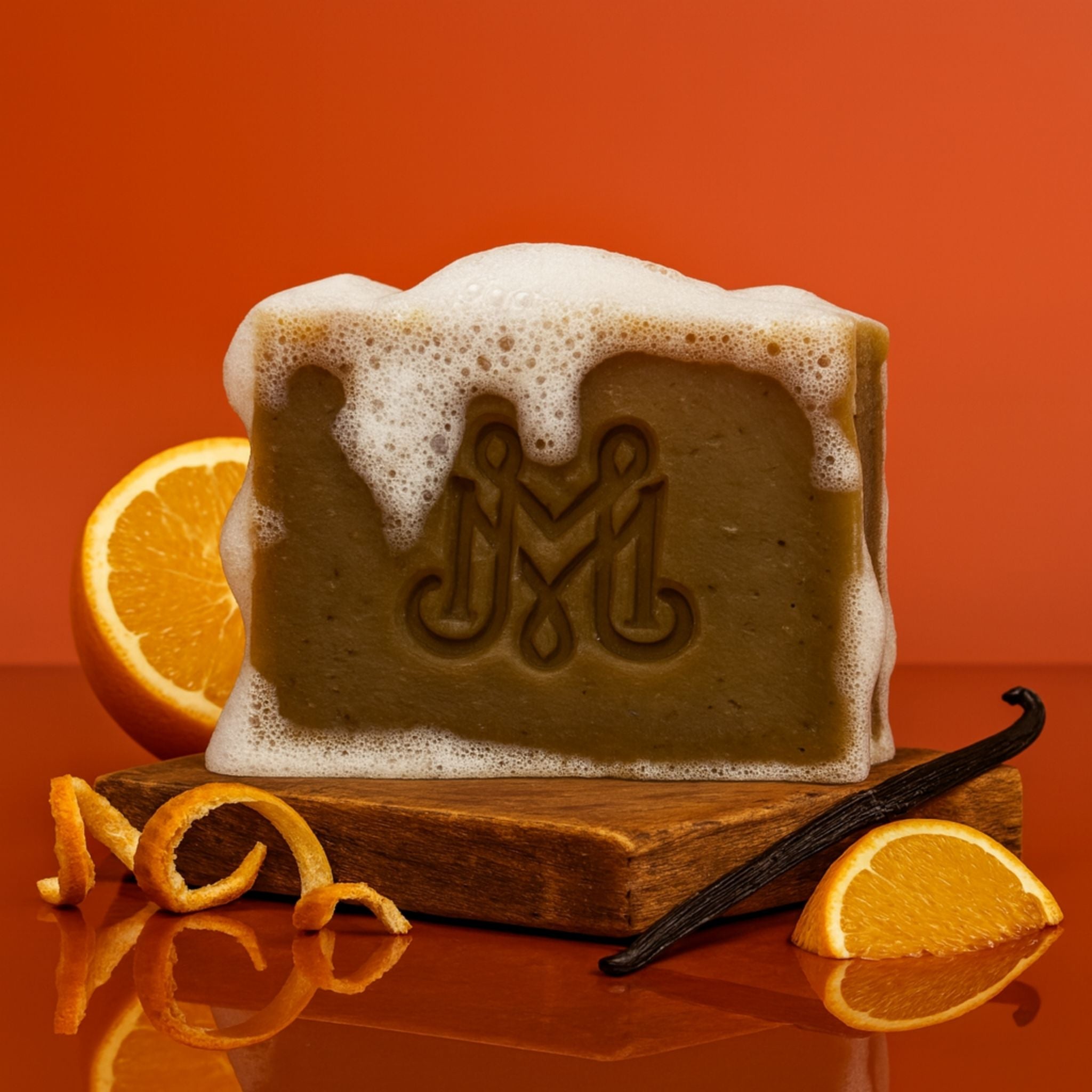 Bombshell | 4.25-5oz Soap Bar | Spiced + Smokey – Orange & Vanilla Soap (ALL NATURAL)