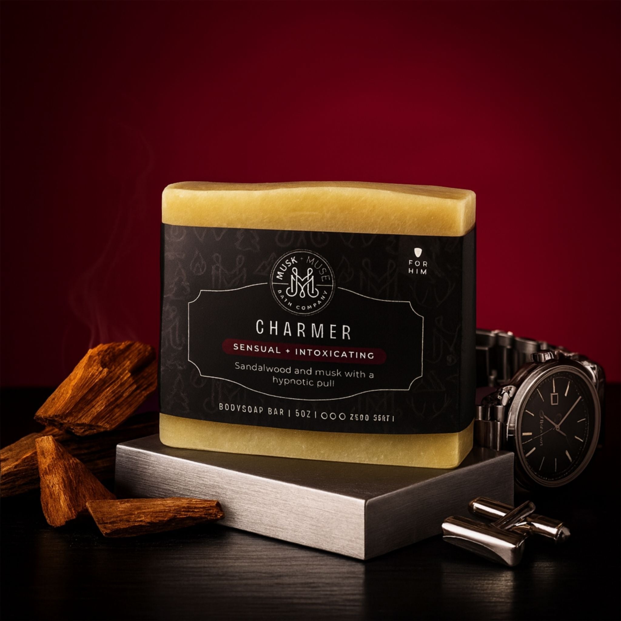 Charmer | 4.25-5oz Soap Bar | Sensual + Intoxicating – Patchouli, Sandalwood & Musk Soap