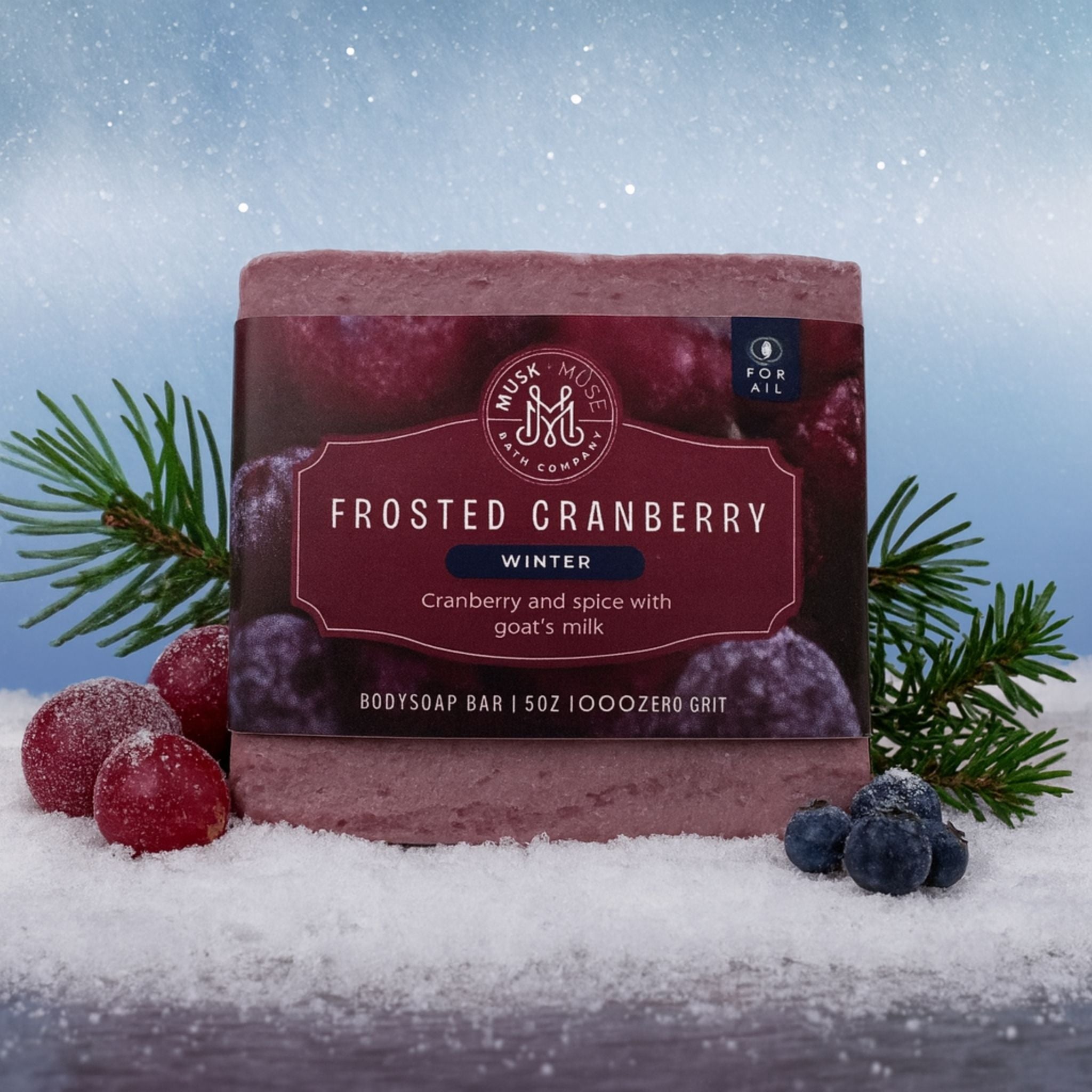Frosted Cranberry | 4.25-5oz Soap Bar | Winter – Goat Milk Bar Soap