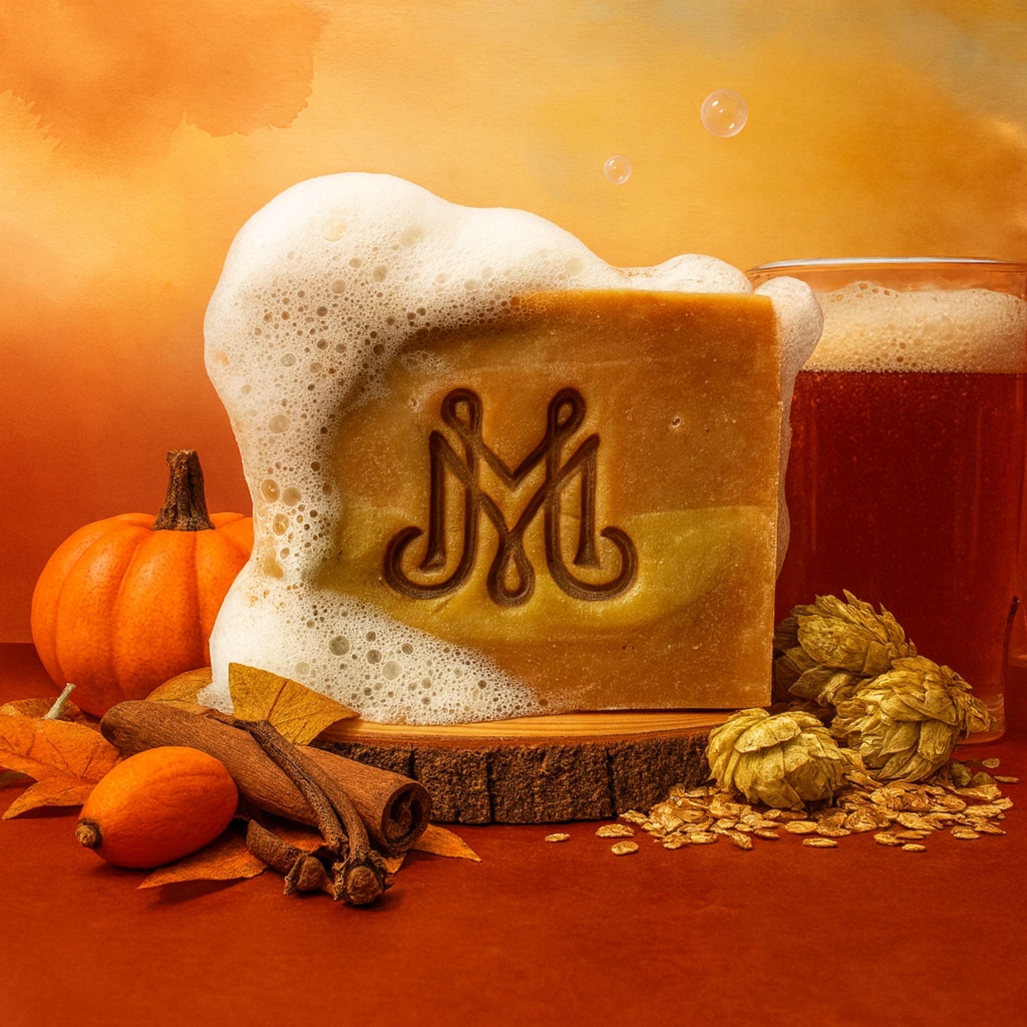Pumpkin Brew | 4.25-5oz Soap Bar | Fall – Pumpkin Beer, Cinnamon & Clove Soap