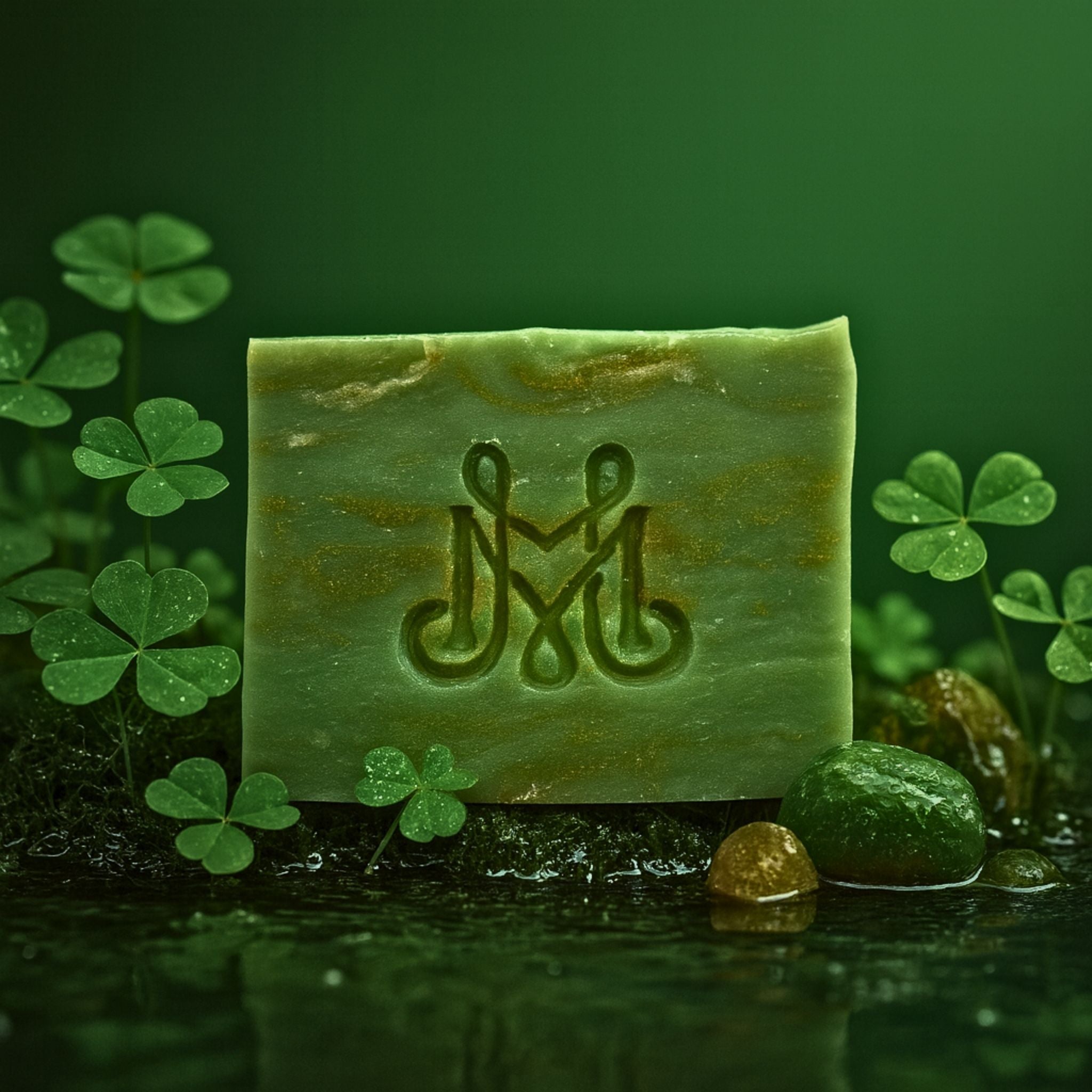 Rain + Clover | 4.25-5oz Soap Bar | Woodsy + Earthy – Fresh Green Clover Soap