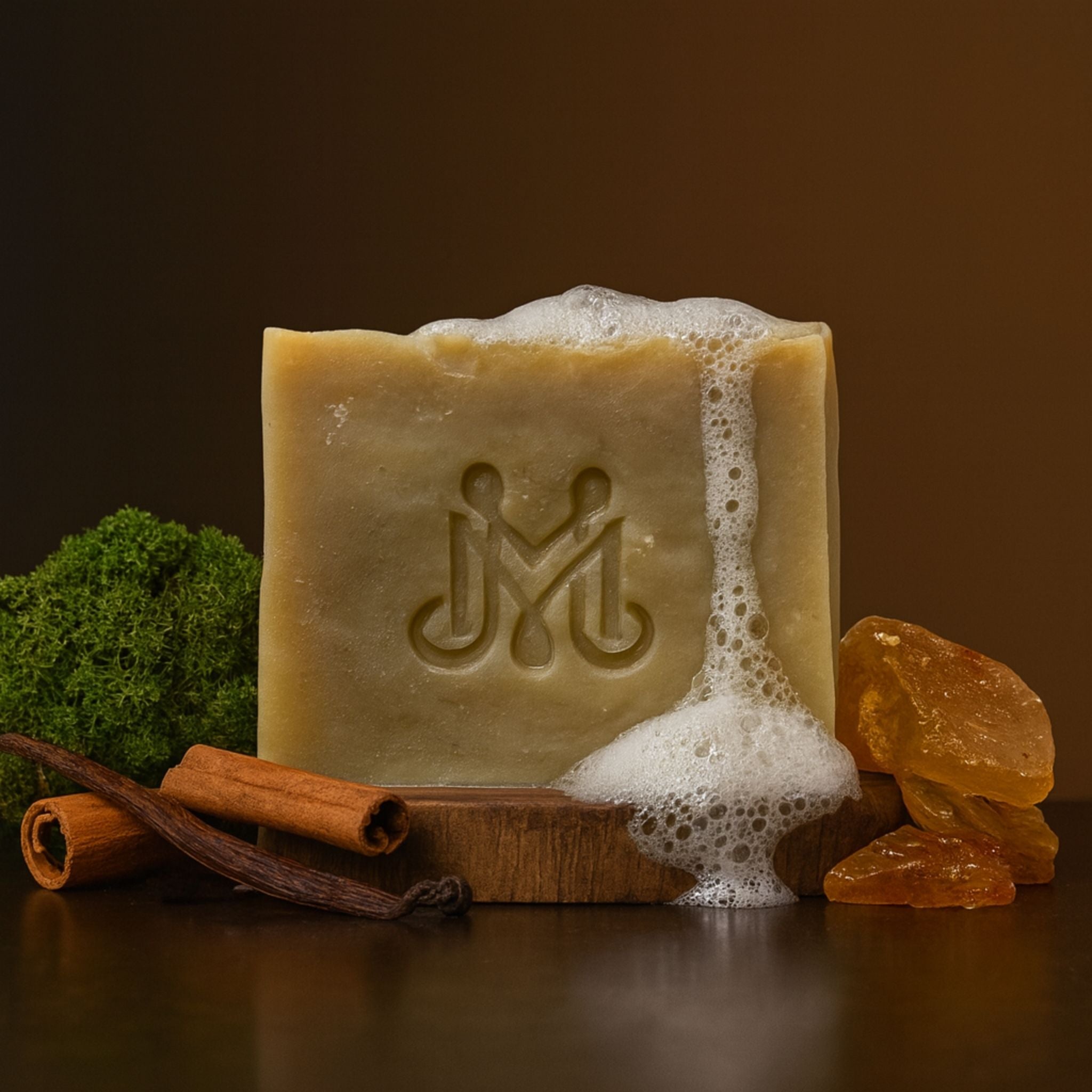 Rebel | 4.25-5oz Soap Bar | Spirited + Smooth – Woods, Moss & Amber Soap