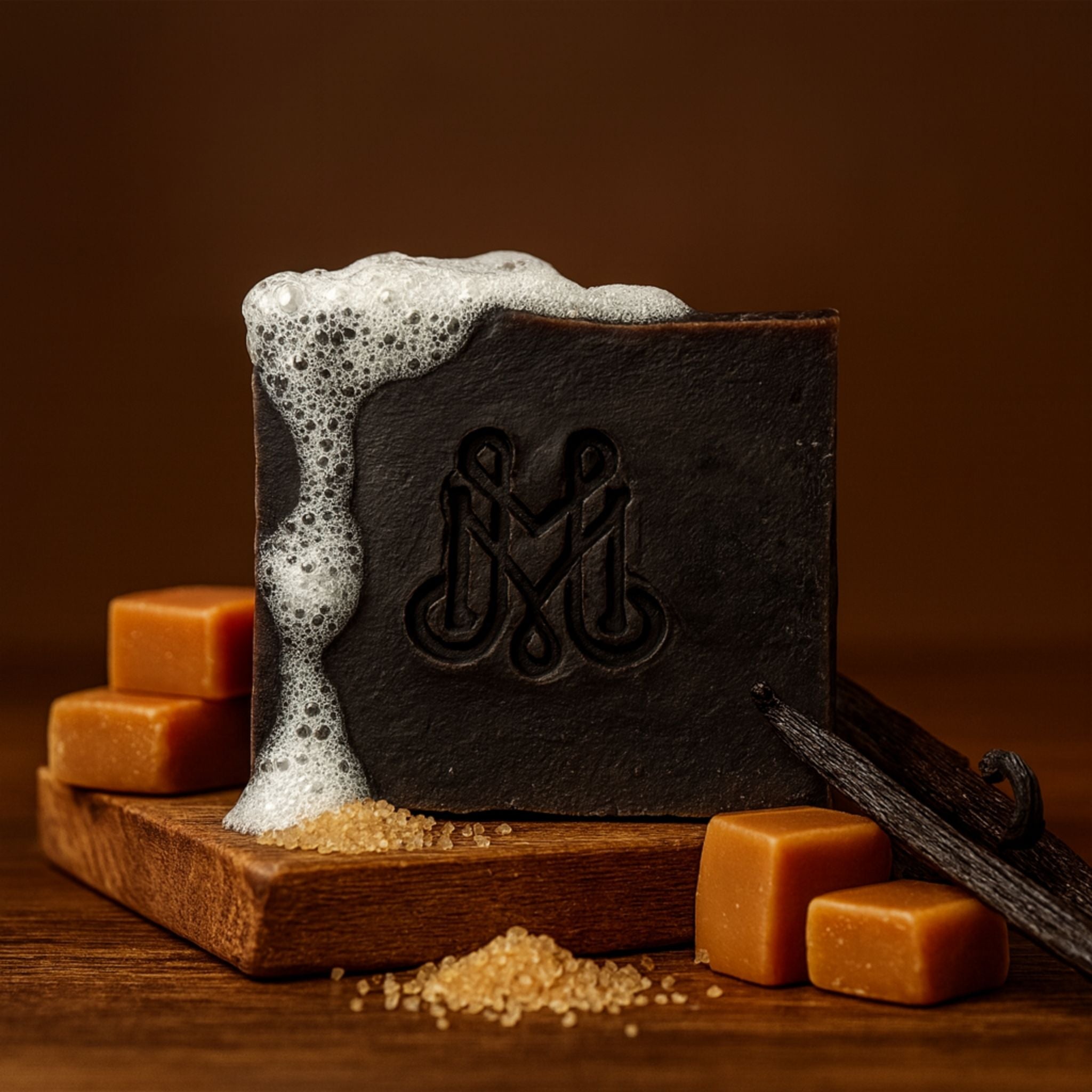 Silk + Sugar | 4.25-5oz Soap Bar | Spirited + Smooth – Vanilla, Sandalwood & Caramelized Sugar Soap