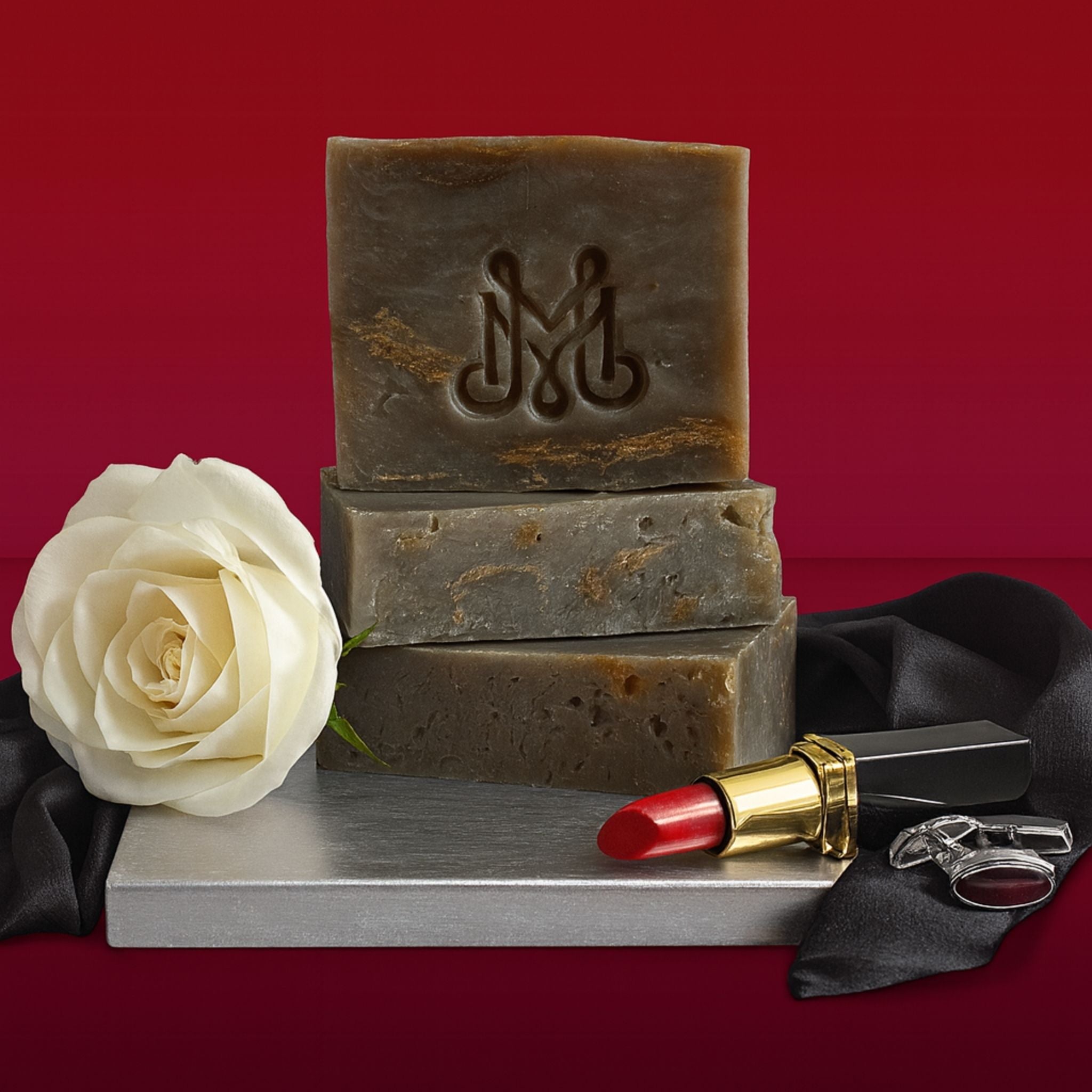 Silk Tie | 4.25-5oz Soap Bar | Sensual + Intoxicating – Citrus, Jasmine, Musk & Sandalwood Soap