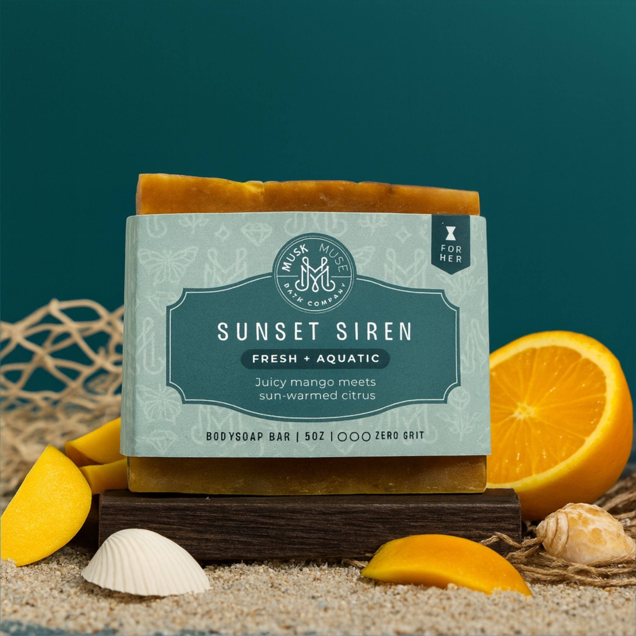 Sunset Siren | 4.25-5oz Soap Bar | Fresh – Mango & Citrus Soap (ALL NATURAL)