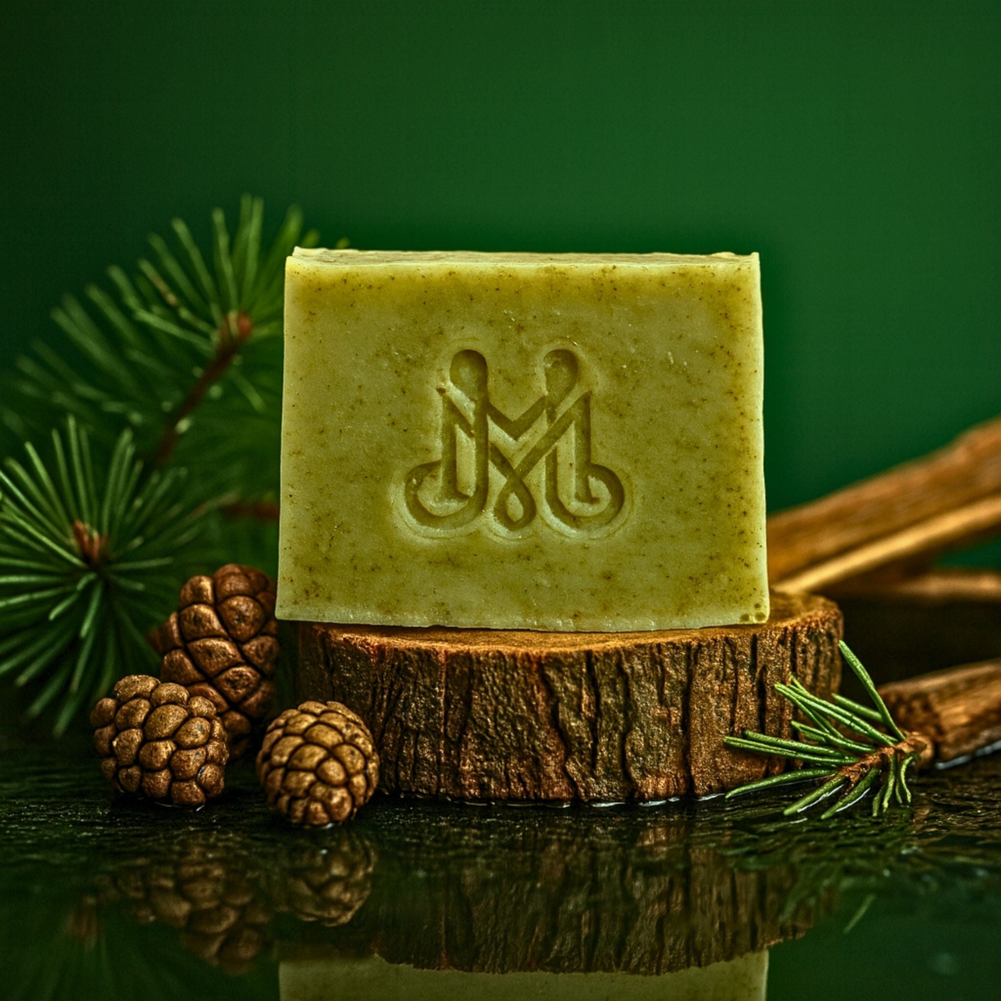 Verdant Pine | 4.25-5oz Soap Bar | Woodsy + Earthy – Fir Needle Soap (ALL NATURAL)