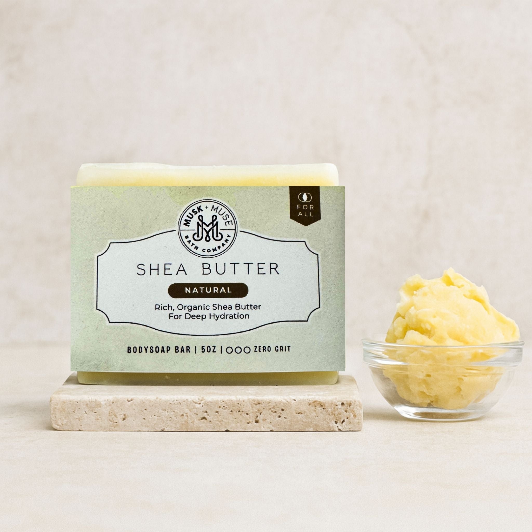 Shea Butter | 4.25-5oz Soap Bar | Natural – Moisturizing Shea & Olive Oil Soap (ALL NATURAL)