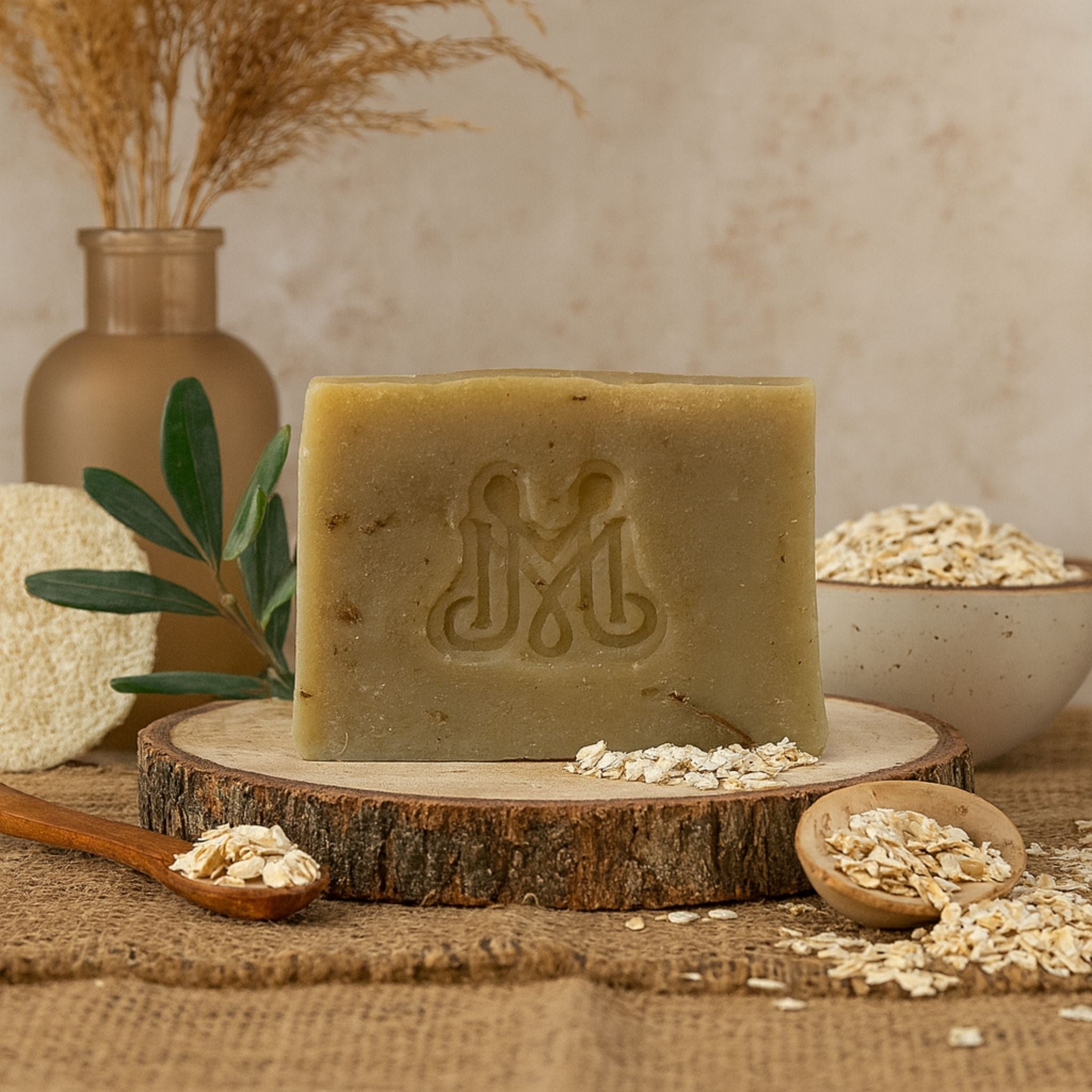 Oatmeal | 4.25-5oz Soap Bar | Natural – Goat Milk & Oat Soap (ALL NATURAL, Unscented)