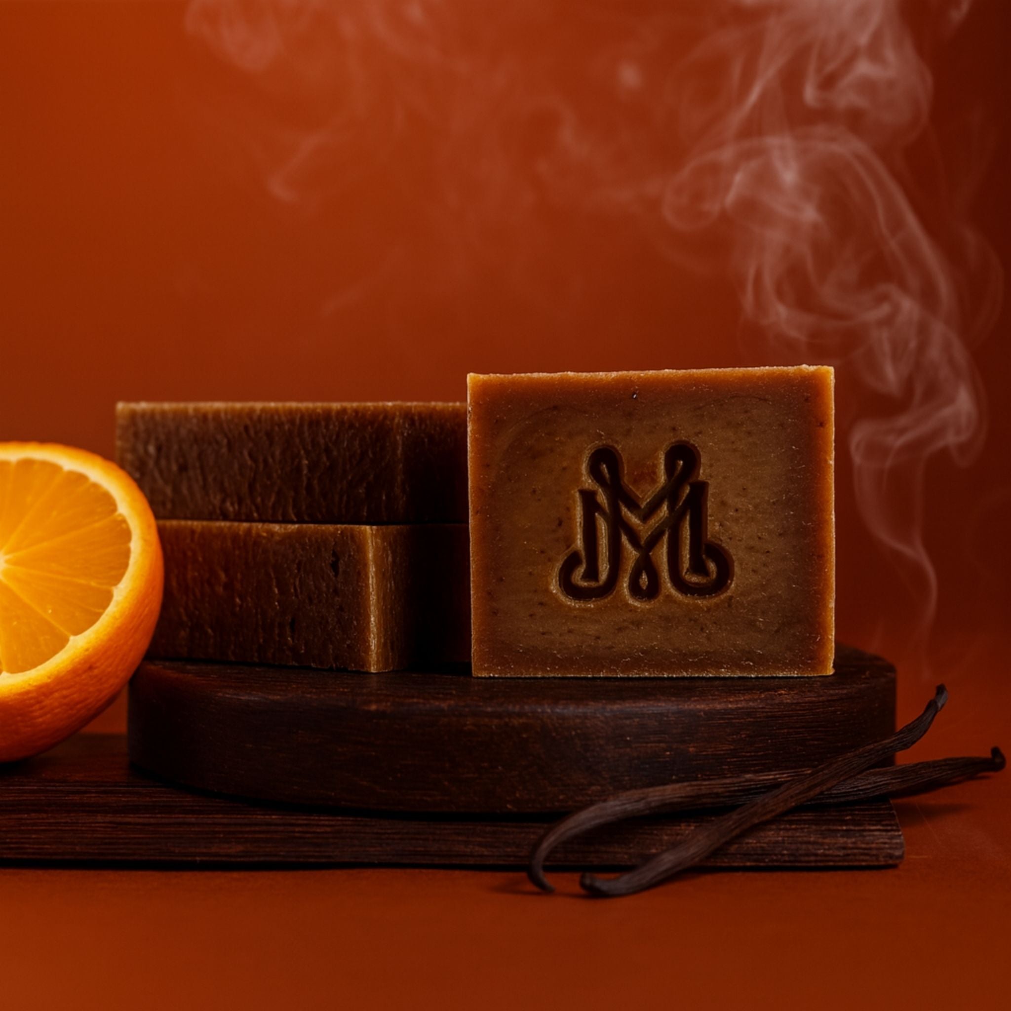 Bombshell | 4.25-5oz Soap Bar | Spiced + Smokey – Orange & Vanilla Soap (ALL NATURAL)