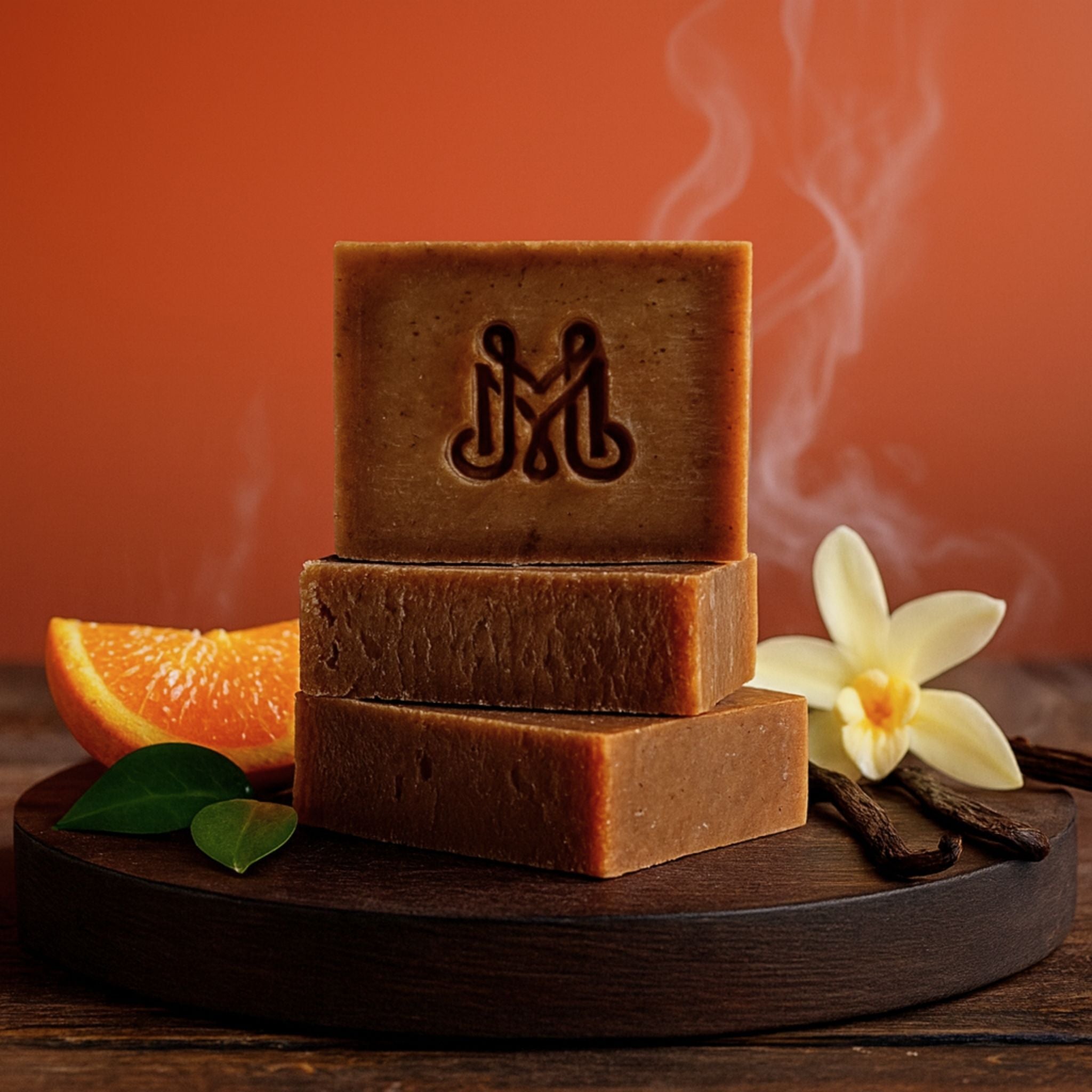 Bombshell | 4.25-5oz Soap Bar | Spiced + Smokey – Orange & Vanilla Soap (ALL NATURAL)