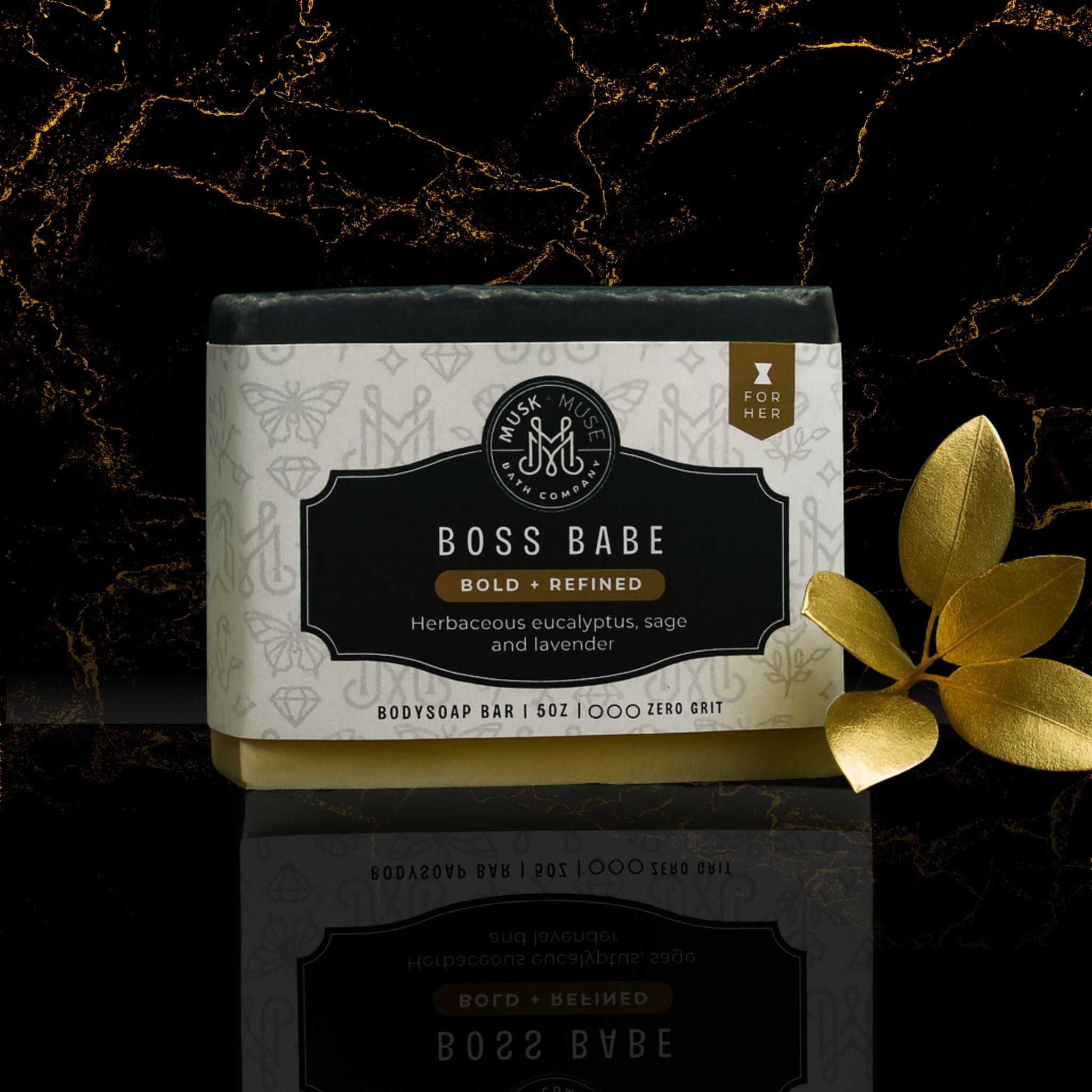 Boss Babe | 4.25-5oz Soap Bar | Bold – Lavender, Sage & Woods Soap for Her - Exotic, Perfume-Inspired