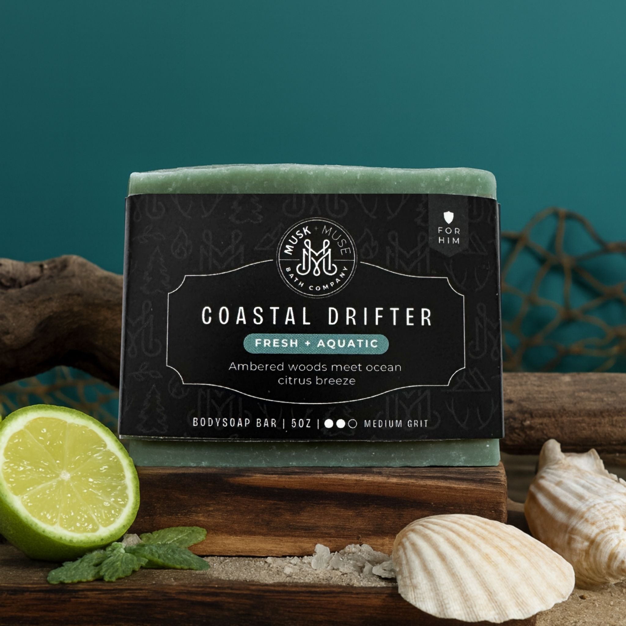 Coastal Drifter | 4.25-5oz Soap Bar | Fresh – Masculine Pineapple, Juniper & Woods Soap