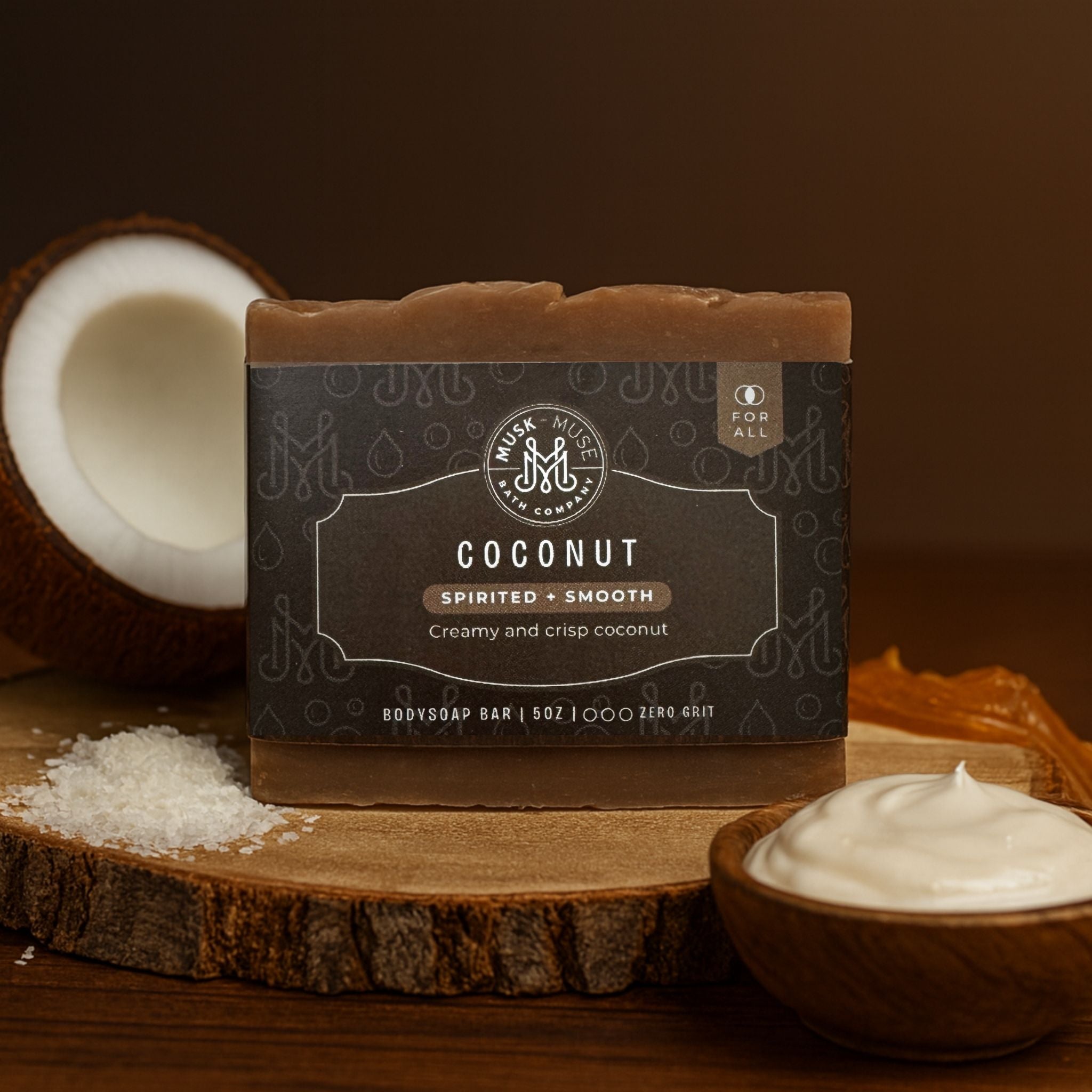 Coconut | 4.25-5oz Soap Bar | Spirited + Smooth – Fresh & Crisp Coconut Soap