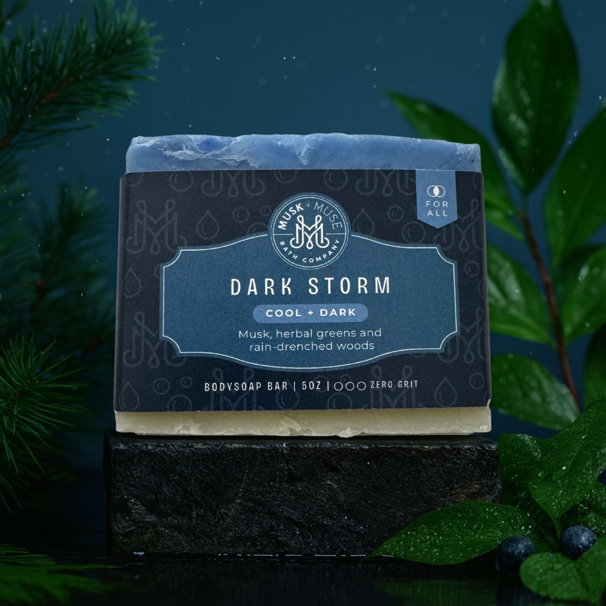 Dark Storm | 4.25-5oz Soap Bar | Cool + Dark – Ocean Breeze & Musk Soap
