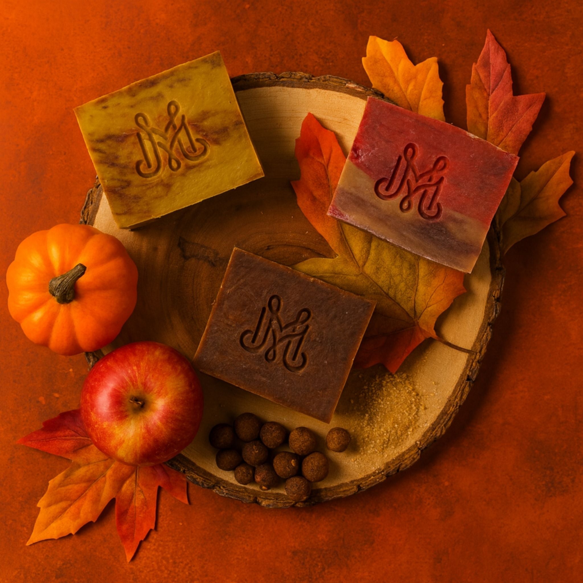 Fall Soap Trio | Autumn Acres, Pumpkin Brew & Harvest Spice | Unisex Artisan Collection