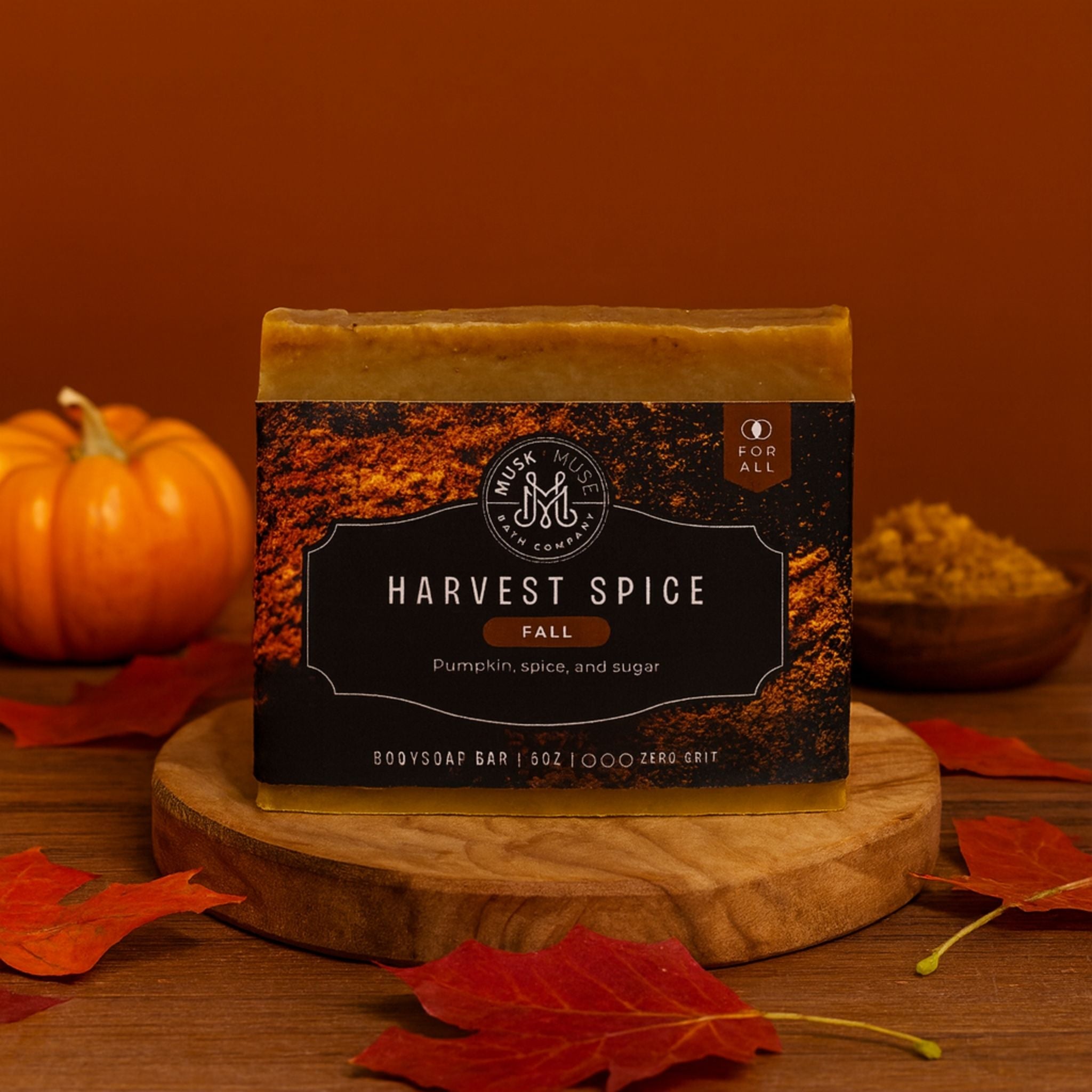 Harvest Spice | 4.25-5oz Soap Bar | Fall – Pumpkin, Spice & Sugar Soap