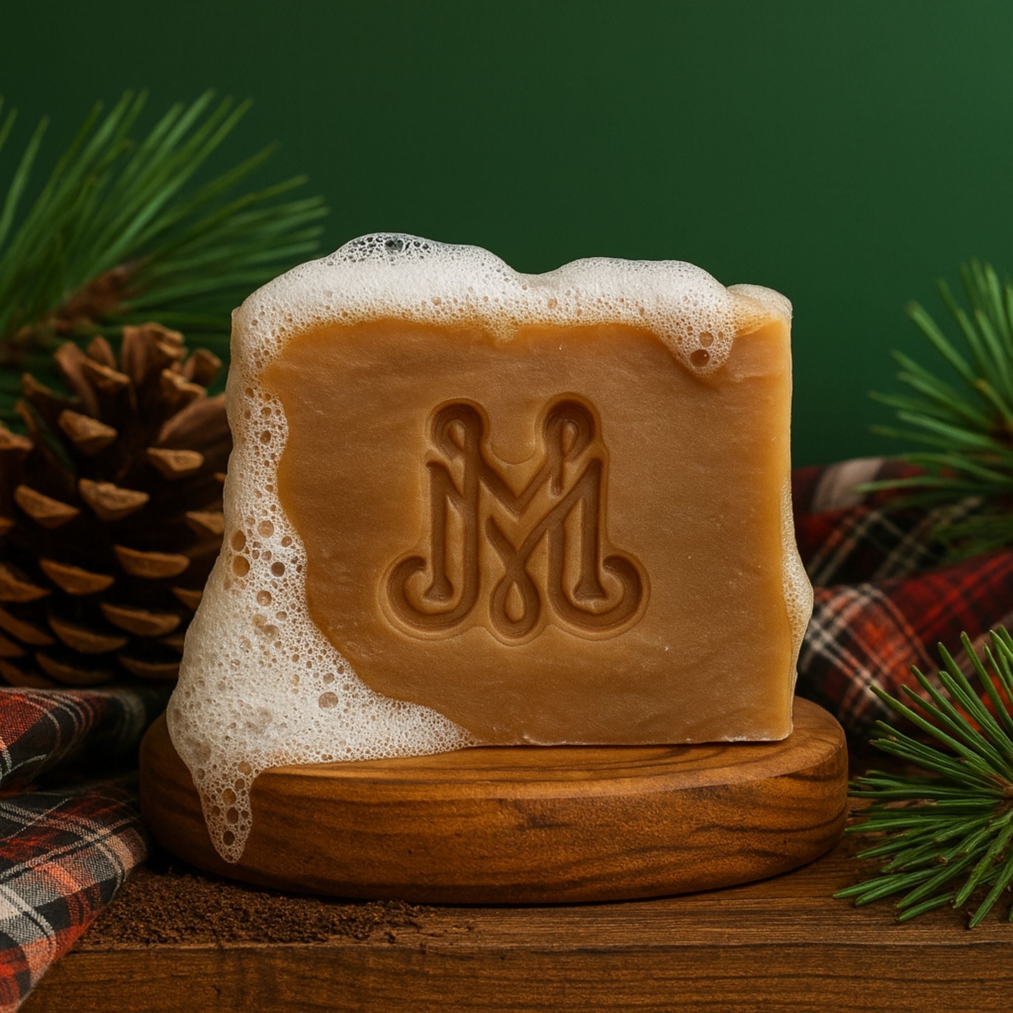 Lumberjack | 4.25-5oz Soap Bar | Woodsy + Earthy – Frankincense, Myrrh & Patchouli Soap (ALL NATURAL)