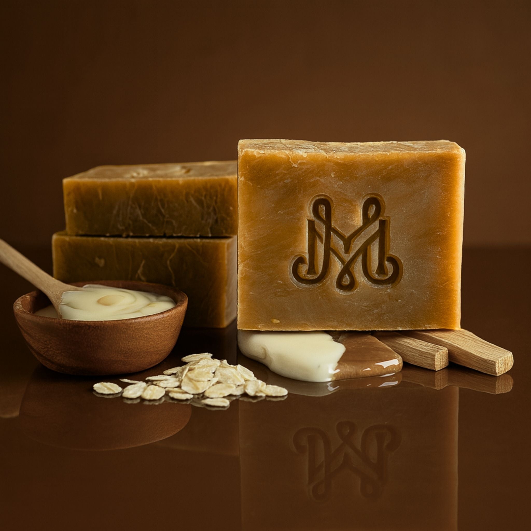 Milk + Hive | 4.25-5oz Soap Bar | Spirited + Smooth – Oatmeal, Milk & Honey Soap