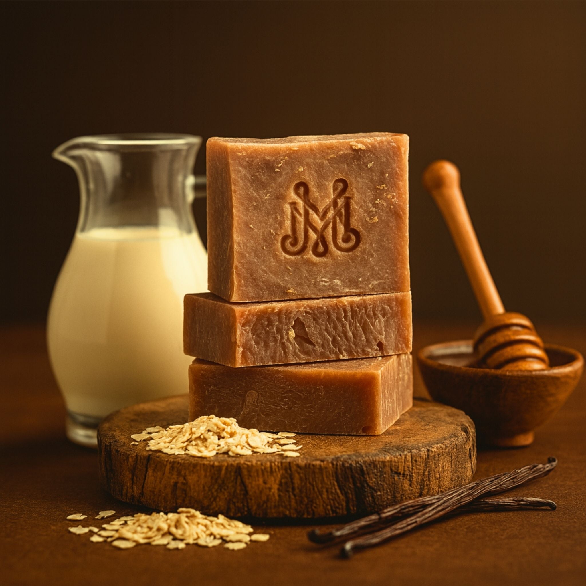 Milk + Hive | 4.25-5oz Soap Bar | Spirited + Smooth – Oatmeal, Milk & Honey Soap