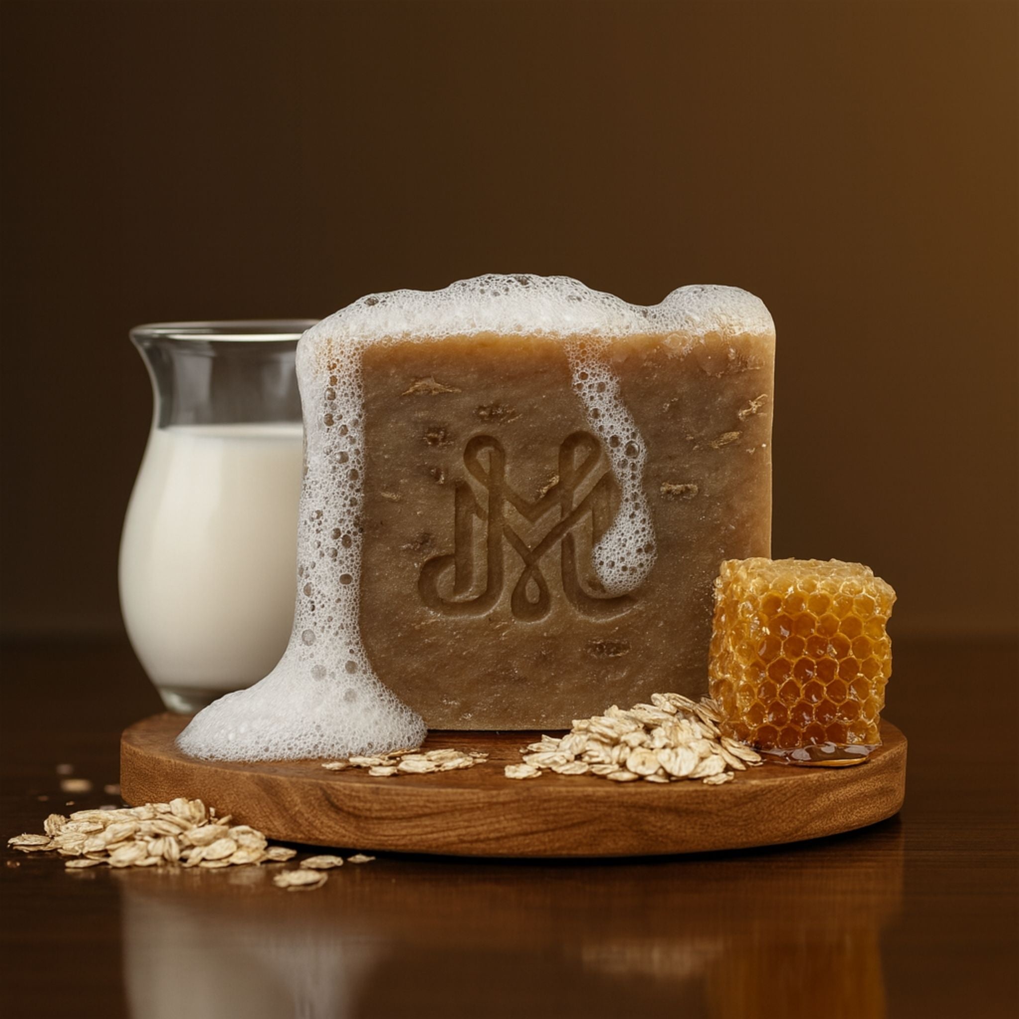 Milk + Hive | 4.25-5oz Soap Bar | Spirited + Smooth – Oatmeal, Milk & Honey Soap