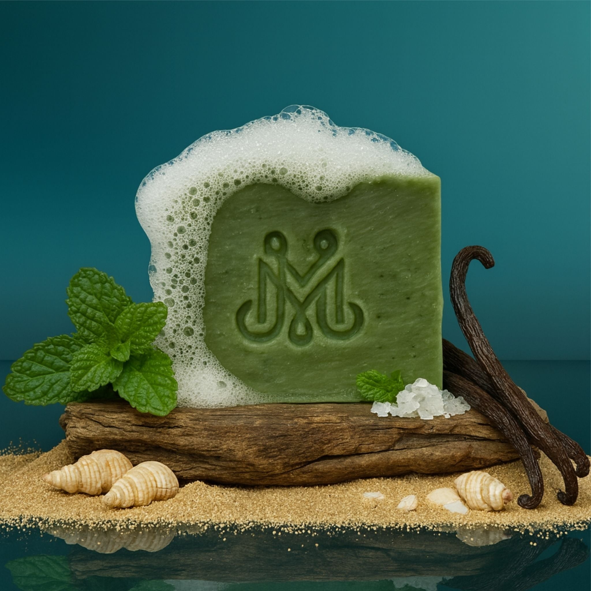 Mint Breeze | 4.25-5oz Soap Bar | Fresh – Spearmint & Peppermint Goat Milk Soap (ALL NATURAL)
