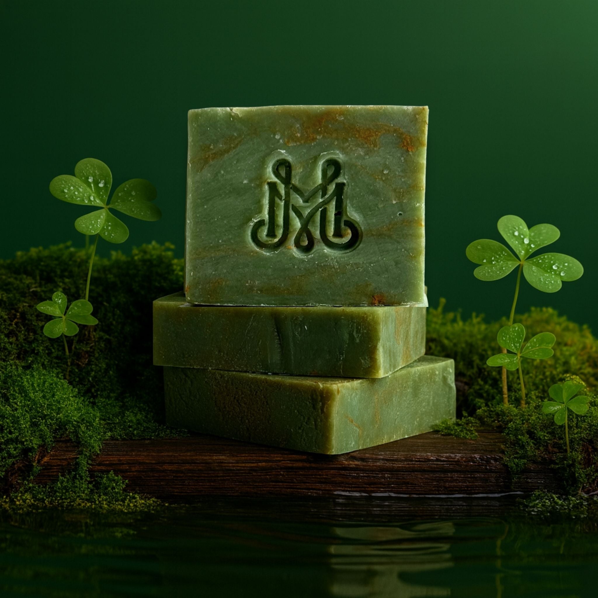 Rain + Clover | 4.25-5oz Soap Bar | Woodsy + Earthy – Fresh Green Clover Soap