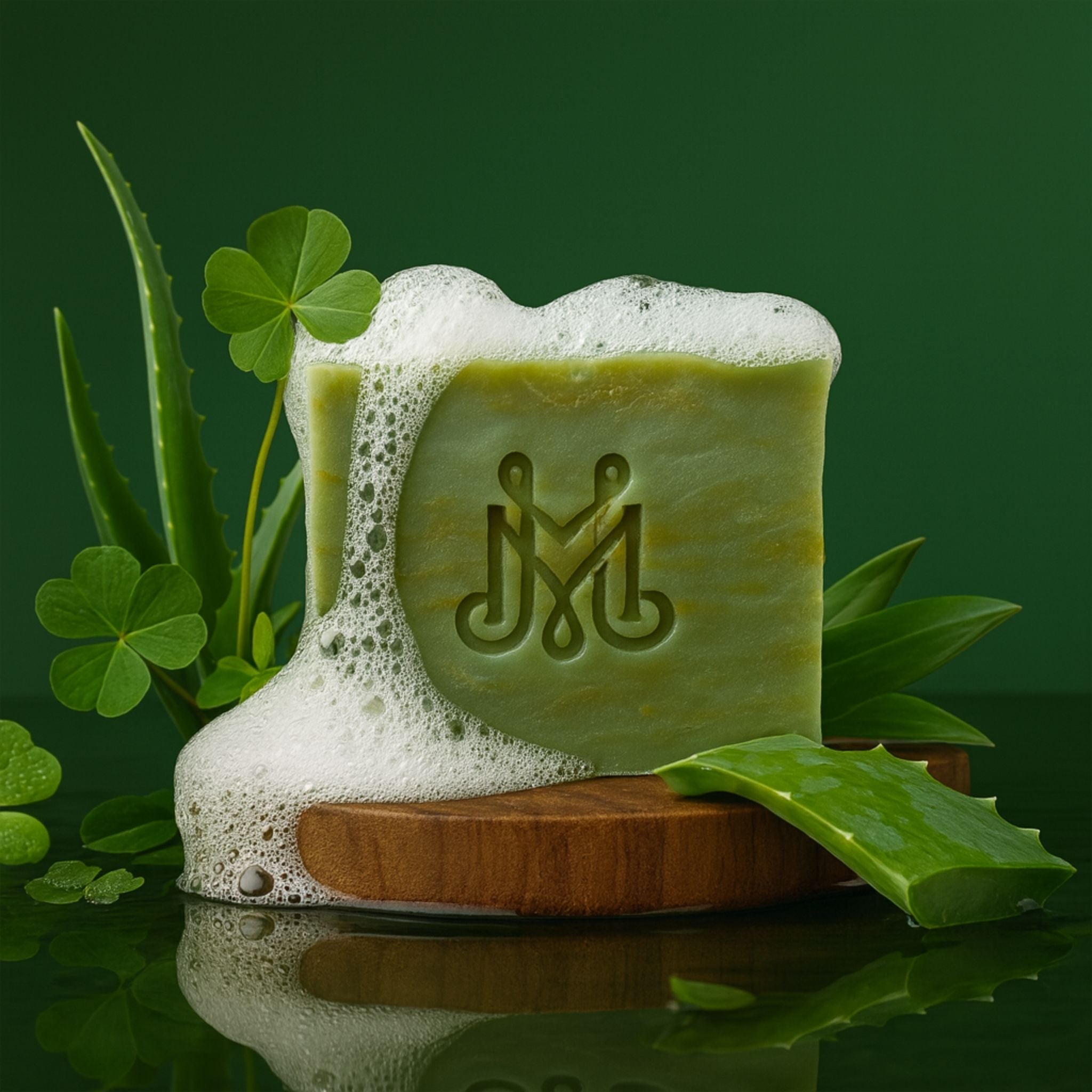 Rain + Clover | 4.25-5oz Soap Bar | Woodsy + Earthy – Fresh Green Clover Soap