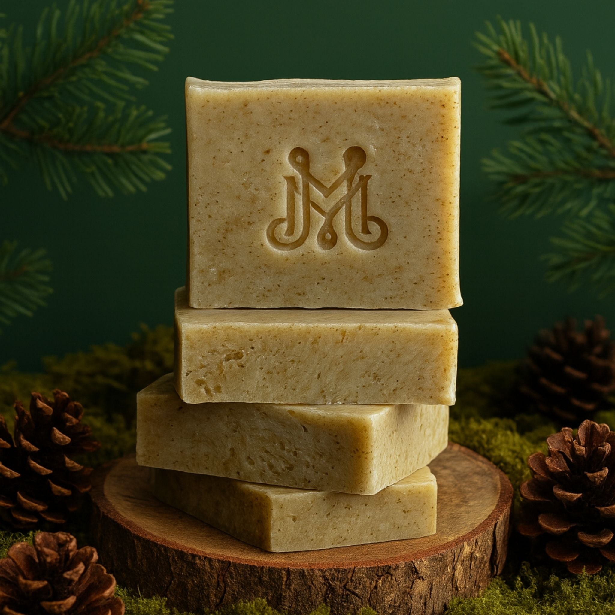 Verdant Pine | 4.25-5oz Soap Bar | Woodsy + Earthy – Fir Needle Soap (ALL NATURAL)