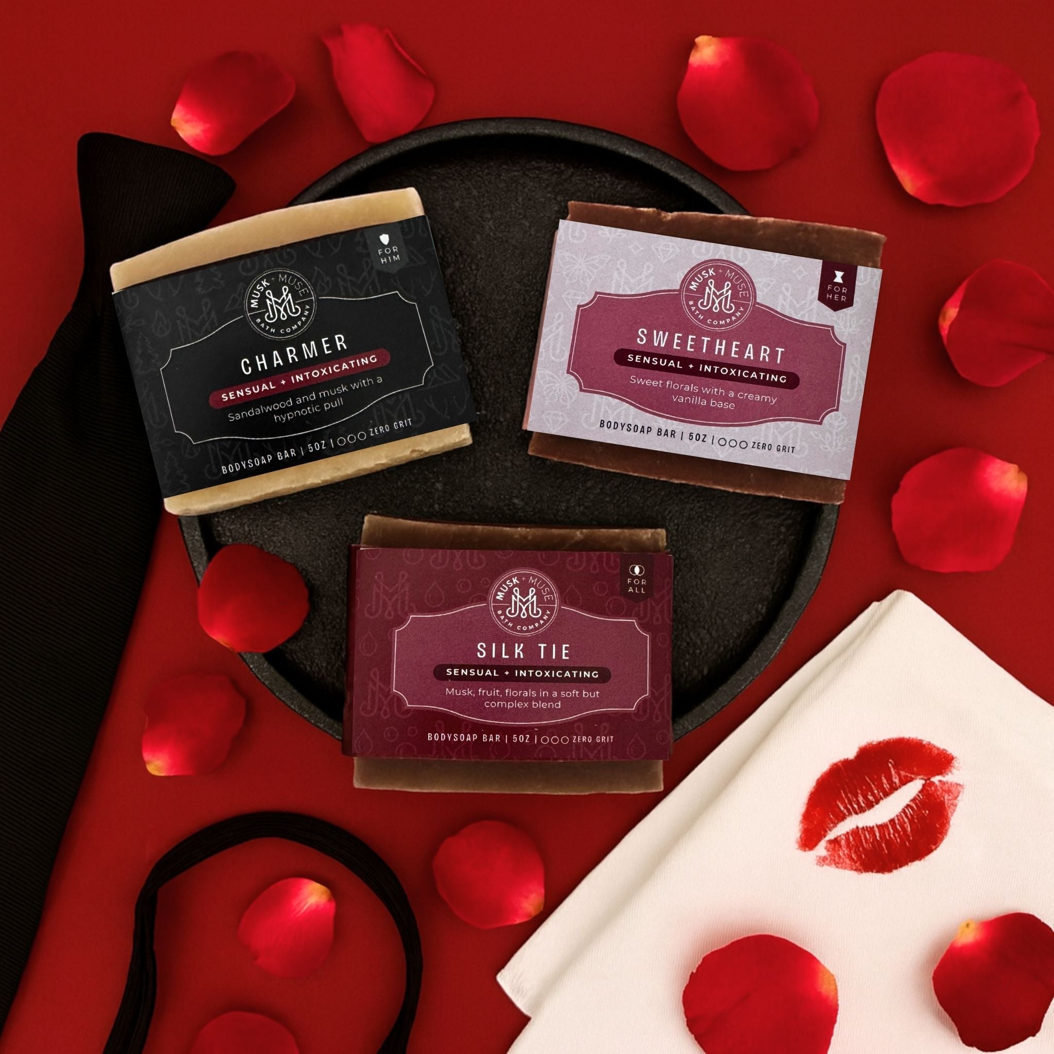 Couple’s Chemistry | Sensual + Intoxicating Soap Trio | Romantic His & Hers Artisan Collection