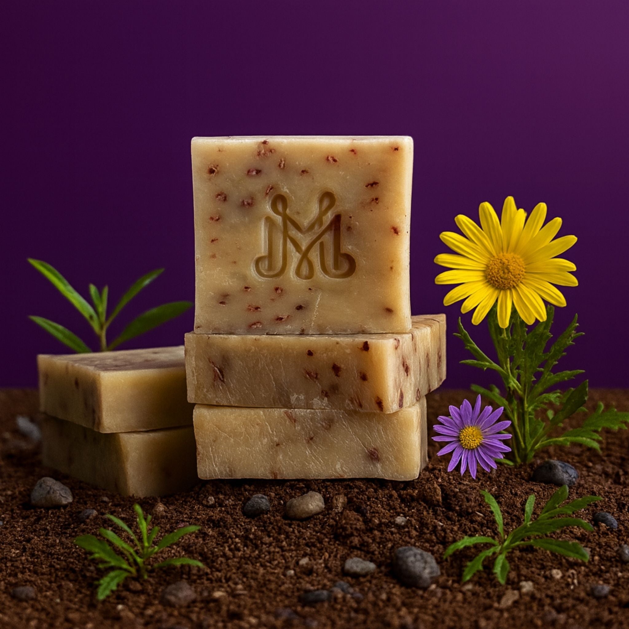 Wild Flower | 4.25-5oz Soap Bar | Botanic – Feminine Floral & Powdery Soap with Oatmeal