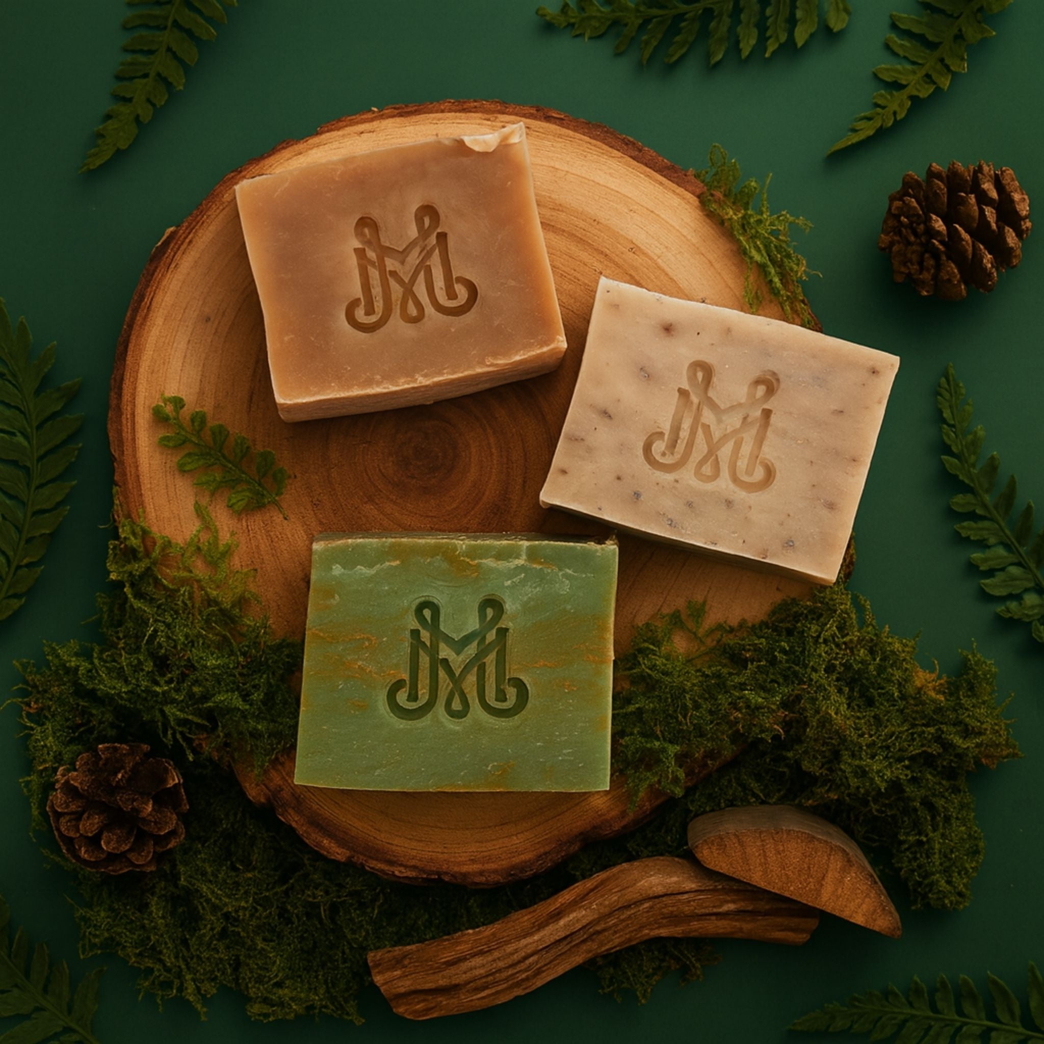 Couple's Chemistry | Woodsy + Earthy Soap Trio | Lumberjack, Wood